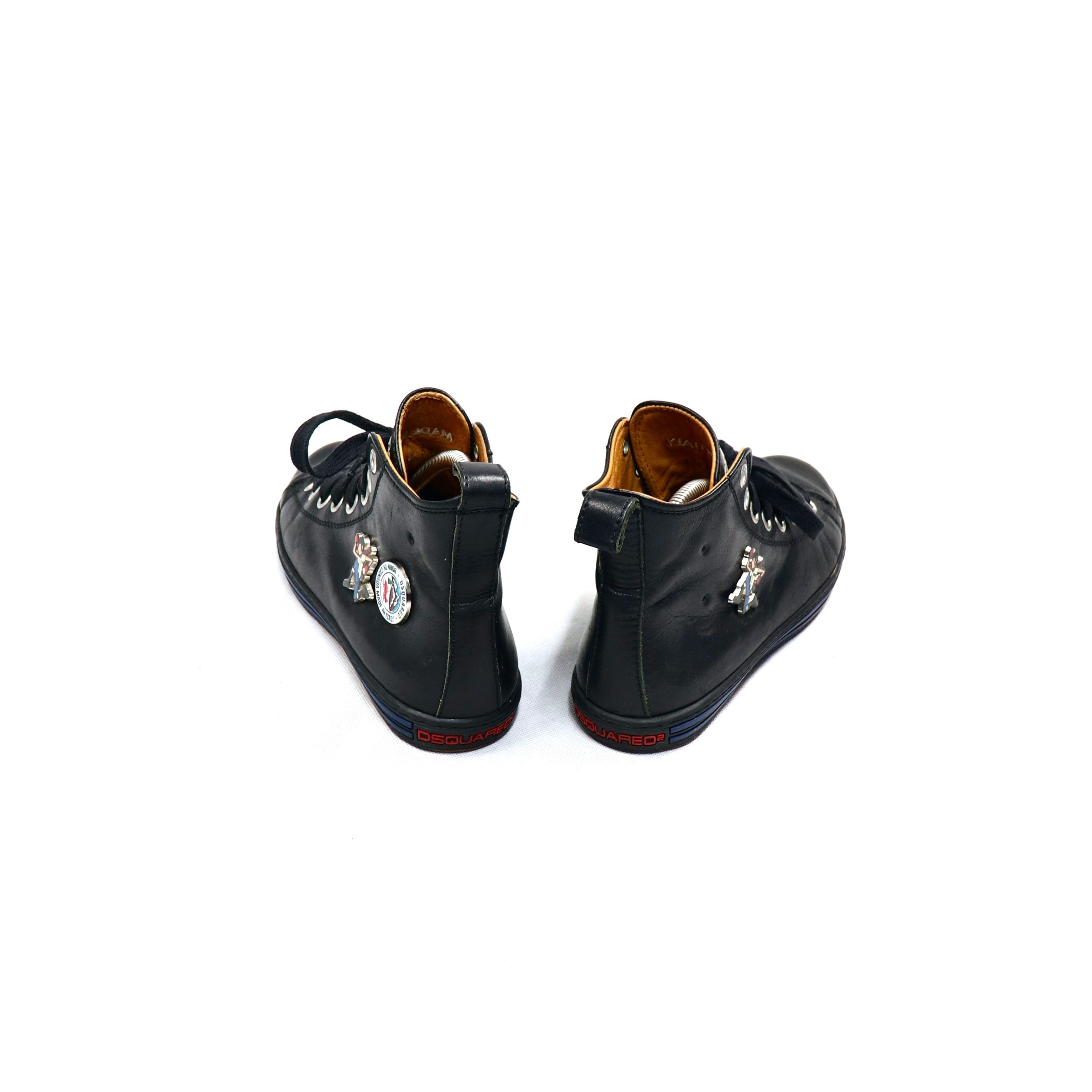 Dsquared2 Clockwork Orange High Top Leather Shoes Size US 5.5 / EU 38 - 4 Thumbnail