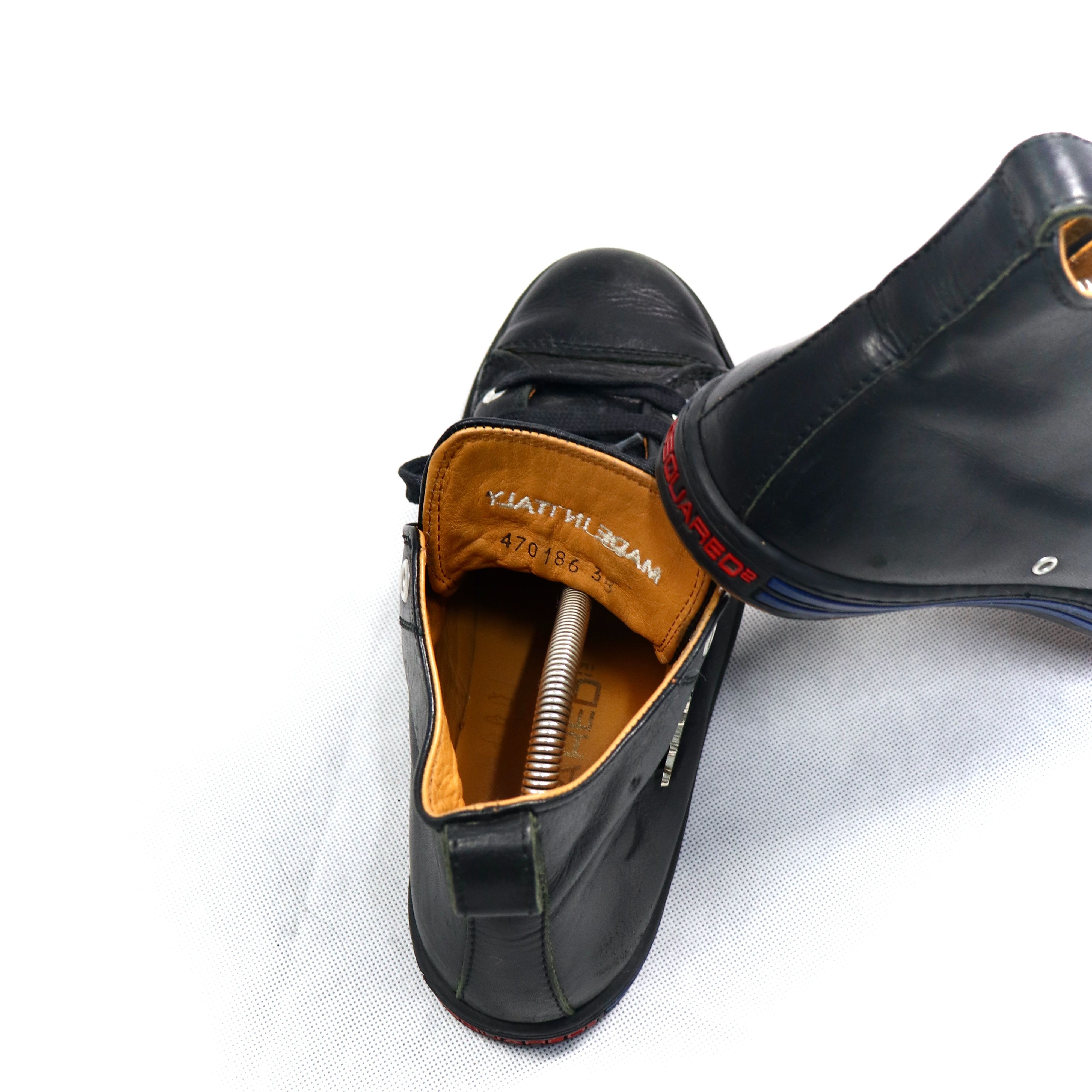 Dsquared2 Clockwork Orange High Top Leather Shoes Size US 5.5 / EU 38 - 8 Thumbnail
