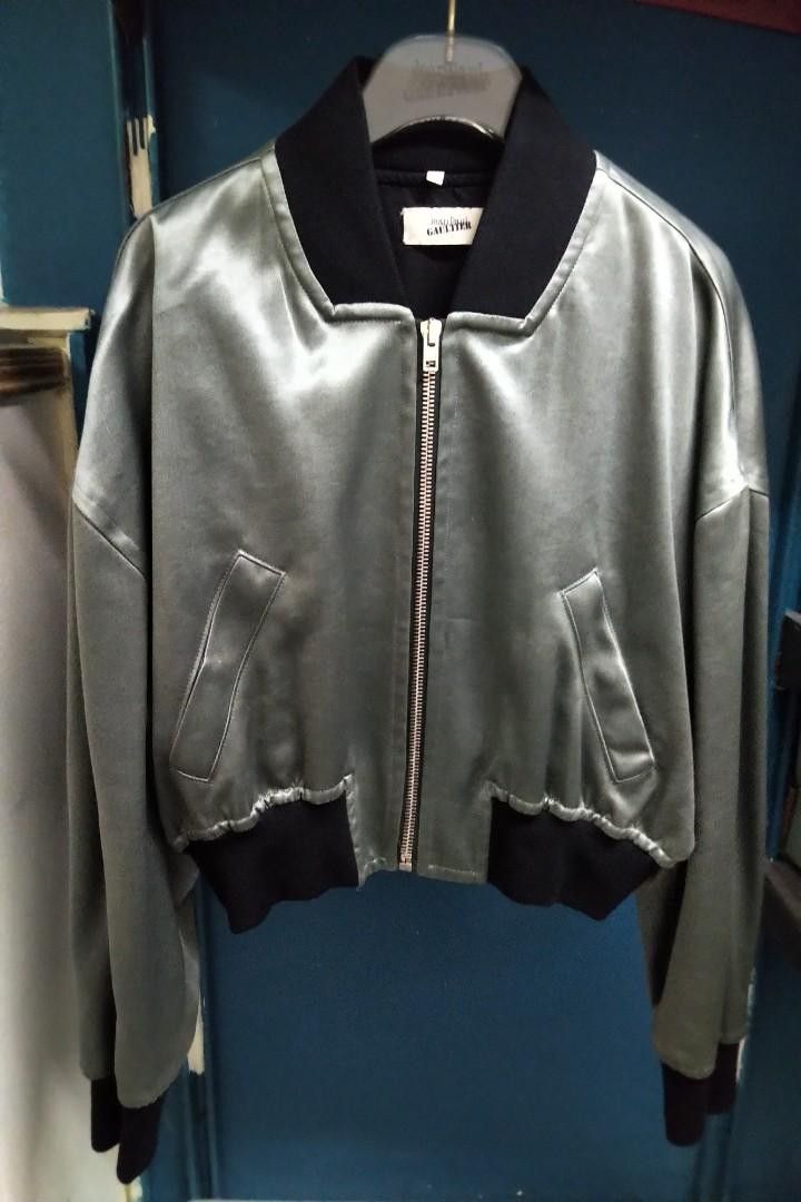Jean Paul Gaultier Jean Paul Gaultier Metallic Green Bomber jacket Size S / US 4 / IT 40 - 1 Thumbnail