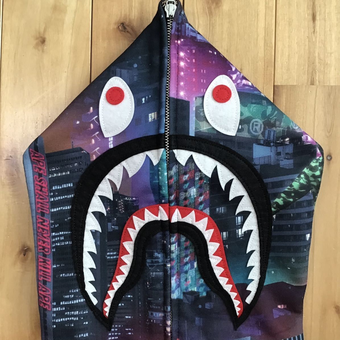 Bape BAPE NEON TOKYO shark full zip hoodie a bathing ape Size US S / EU 44-46 / 1 - 3 Thumbnail