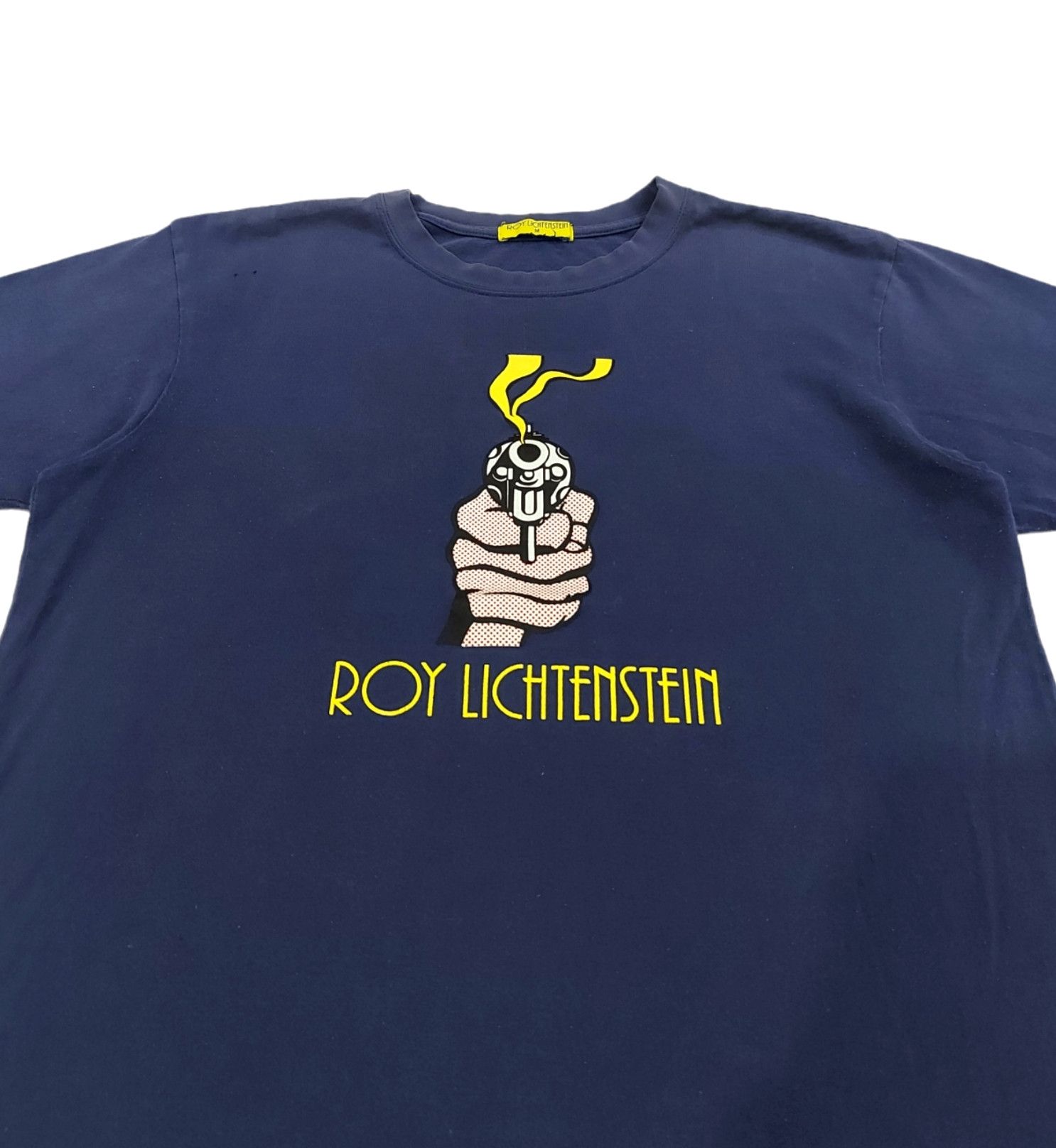 Art Comes First × Designer RARE! VTG ROY LICHTENSTEIN "GUN IN AMERICA" ARTWORK Size US M / EU 48-50 / 2 - 4 Thumbnail