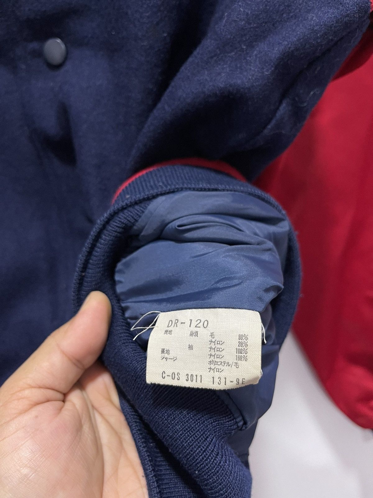 Descente × Japanese Brand VINTAGE DESCENTE TWO TONE BLANK VARSITY JACKET Size US M / EU 48-50 / 2 - 6 Thumbnail