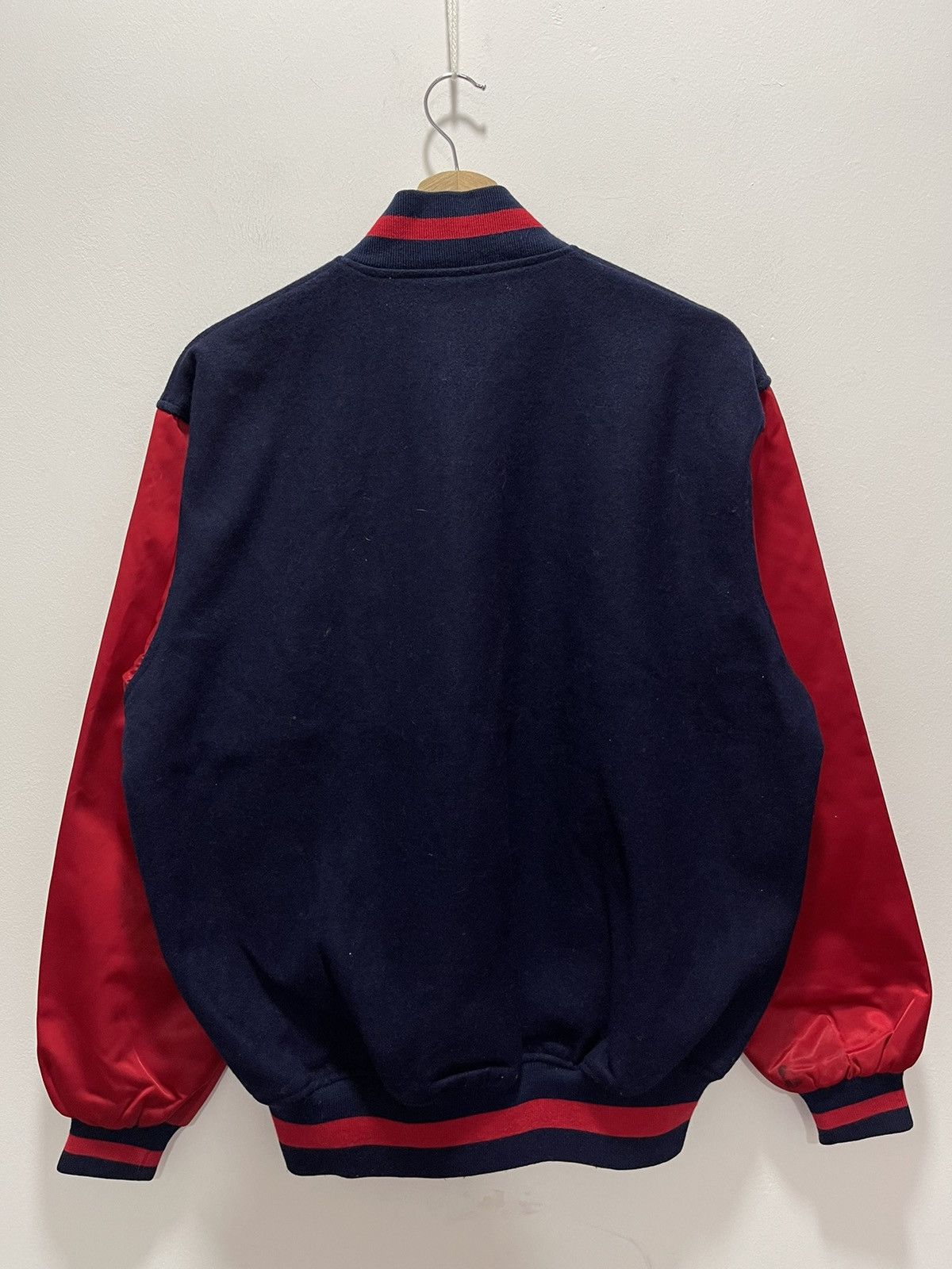Descente × Japanese Brand VINTAGE DESCENTE TWO TONE BLANK VARSITY JACKET Size US M / EU 48-50 / 2 - 4 Thumbnail
