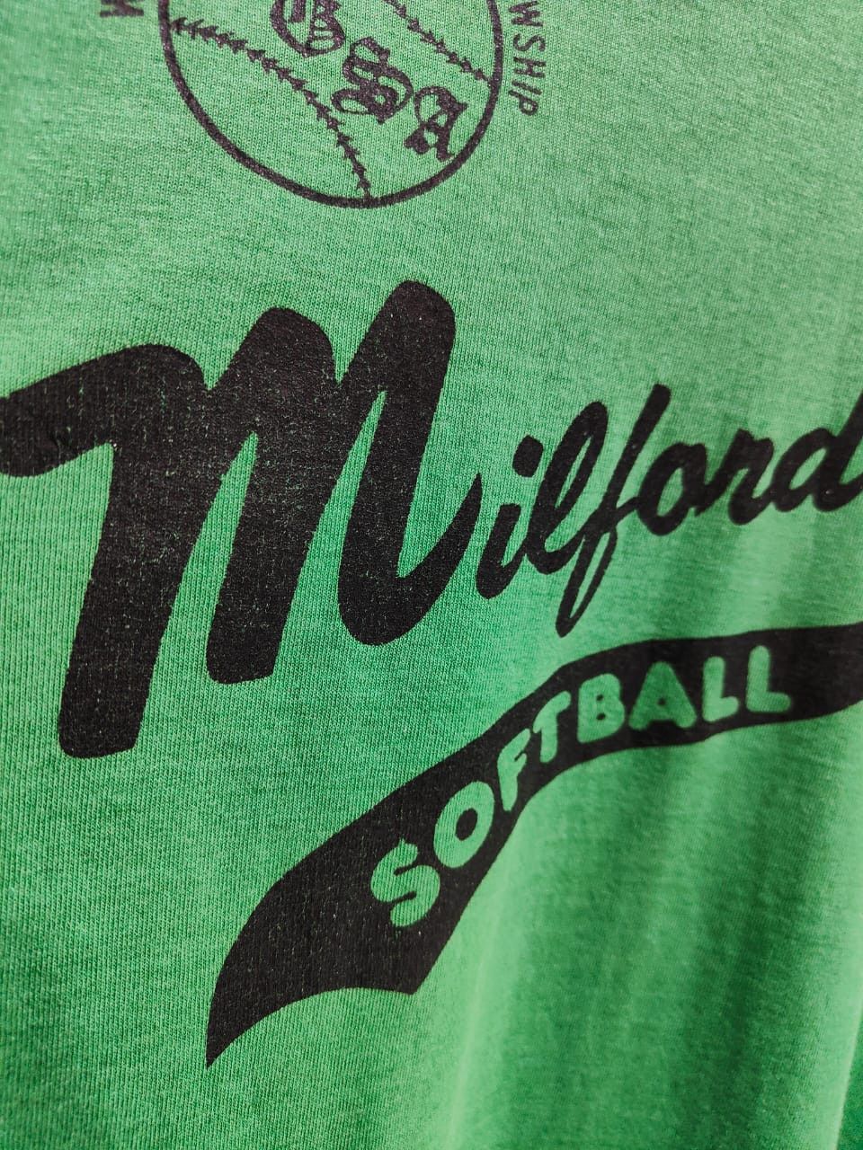 Vintage A4-08 80s MDSA MIDLAND Softball single stitch MADE USA Size US M / EU 48-50 / 2 - 7 Thumbnail
