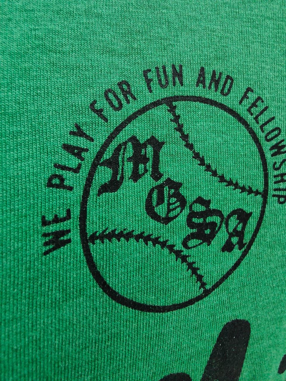 Vintage A4-08 80s MDSA MIDLAND Softball single stitch MADE USA Size US M / EU 48-50 / 2 - 11 Thumbnail