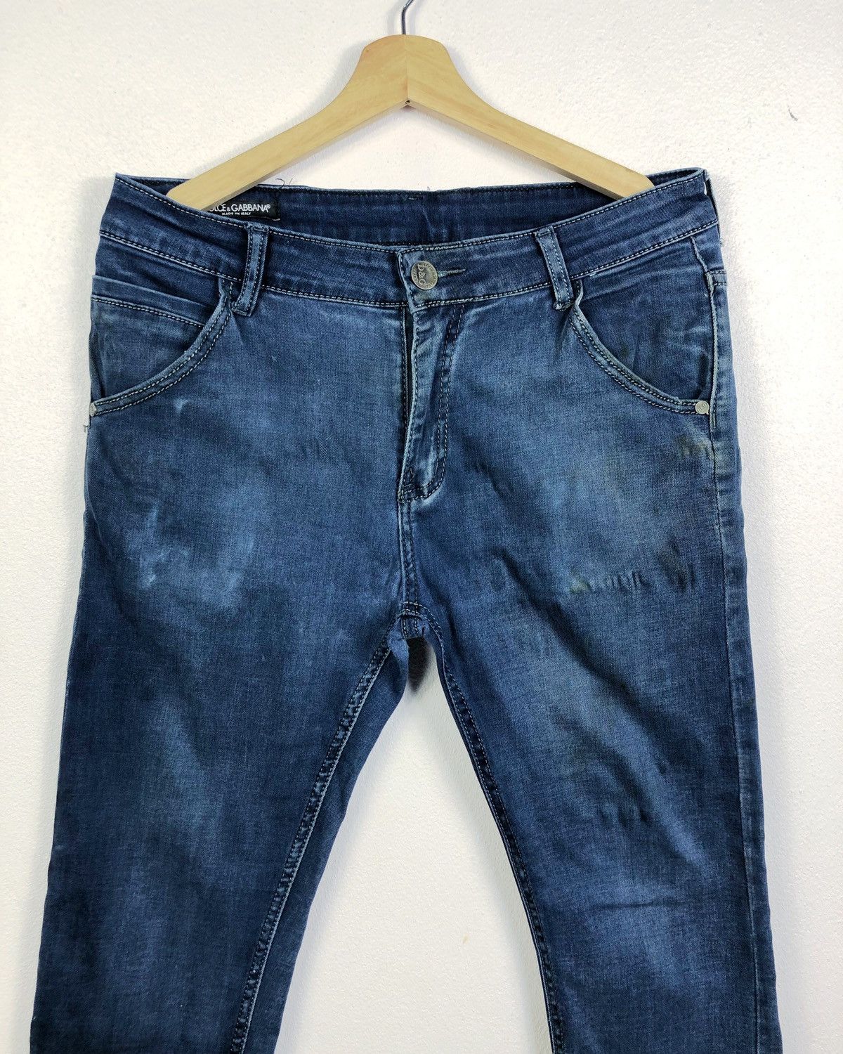 Dolce & Gabbana Rare Dolce & Gabbana Distressed Denim Jeans Made in Italy Size US 32 / EU 48 - 2 Thumbnail