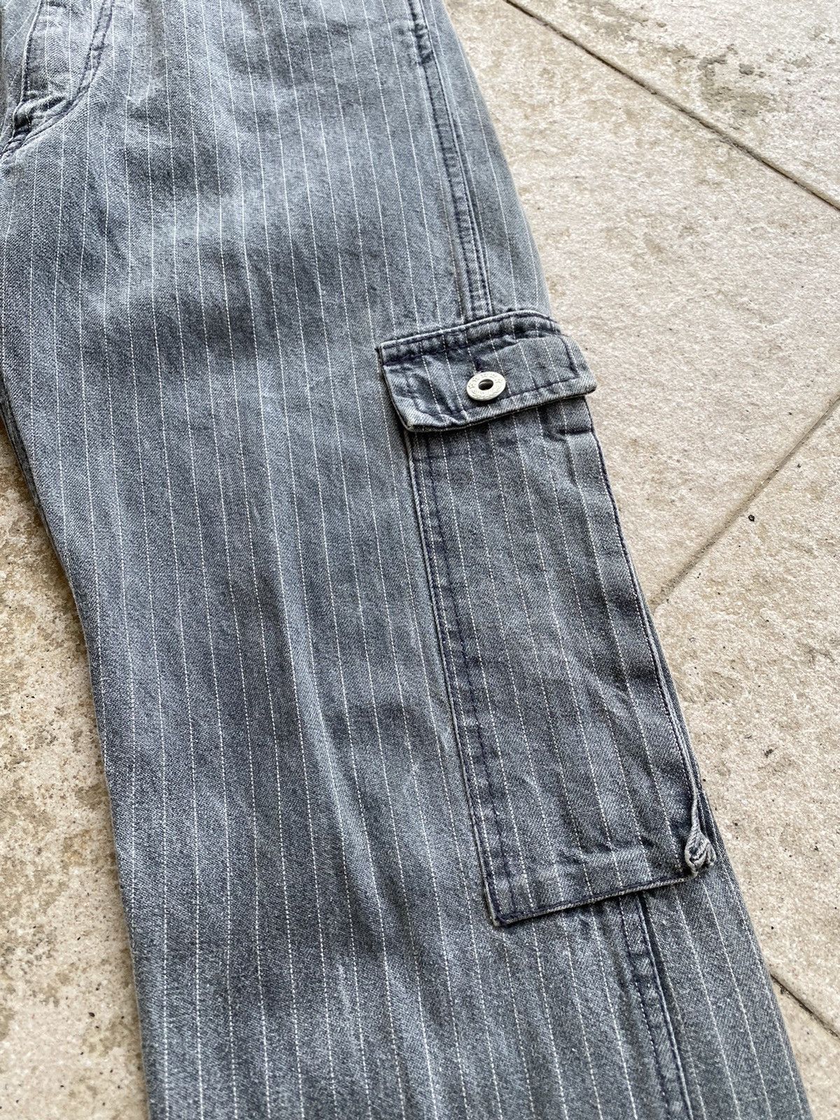 vintage 90s root three bondage multipockets hickory stripes