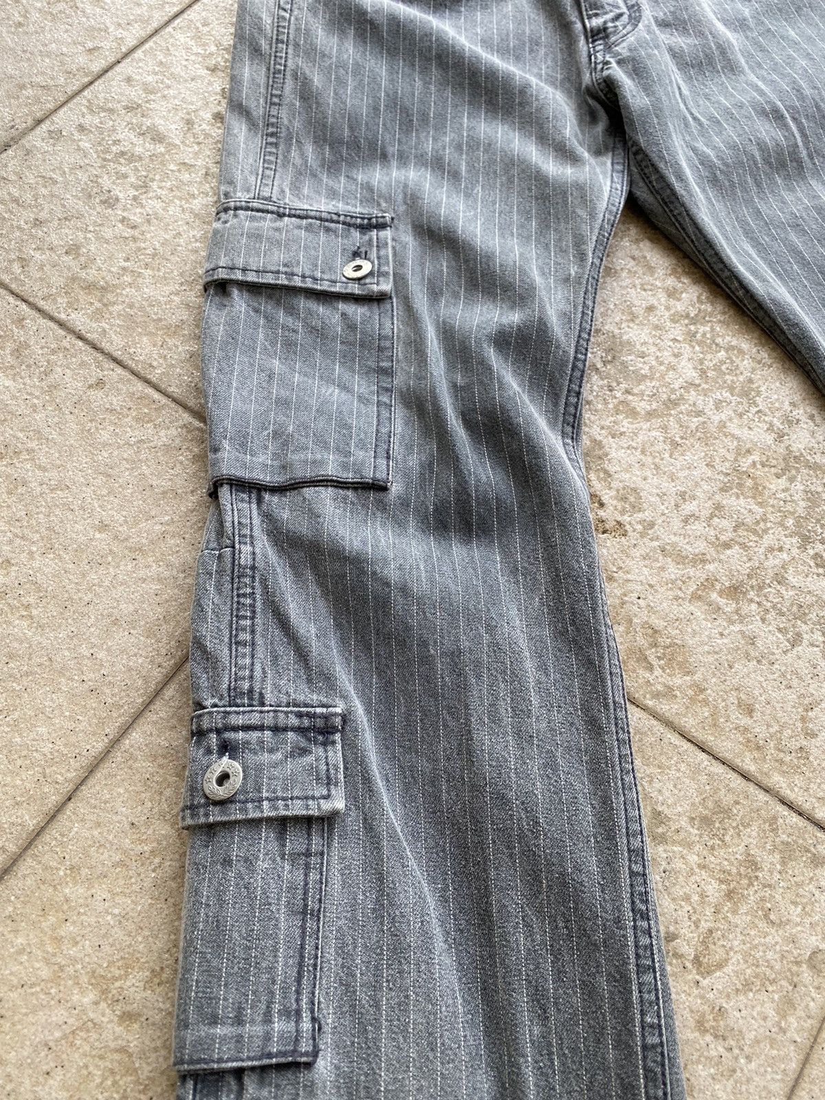 vintage 90s root three bondage multipockets hickory stripes
