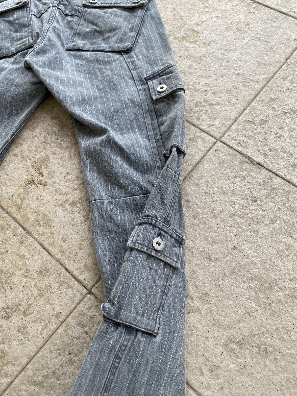 vintage 90s root three bondage multipockets hickory stripes