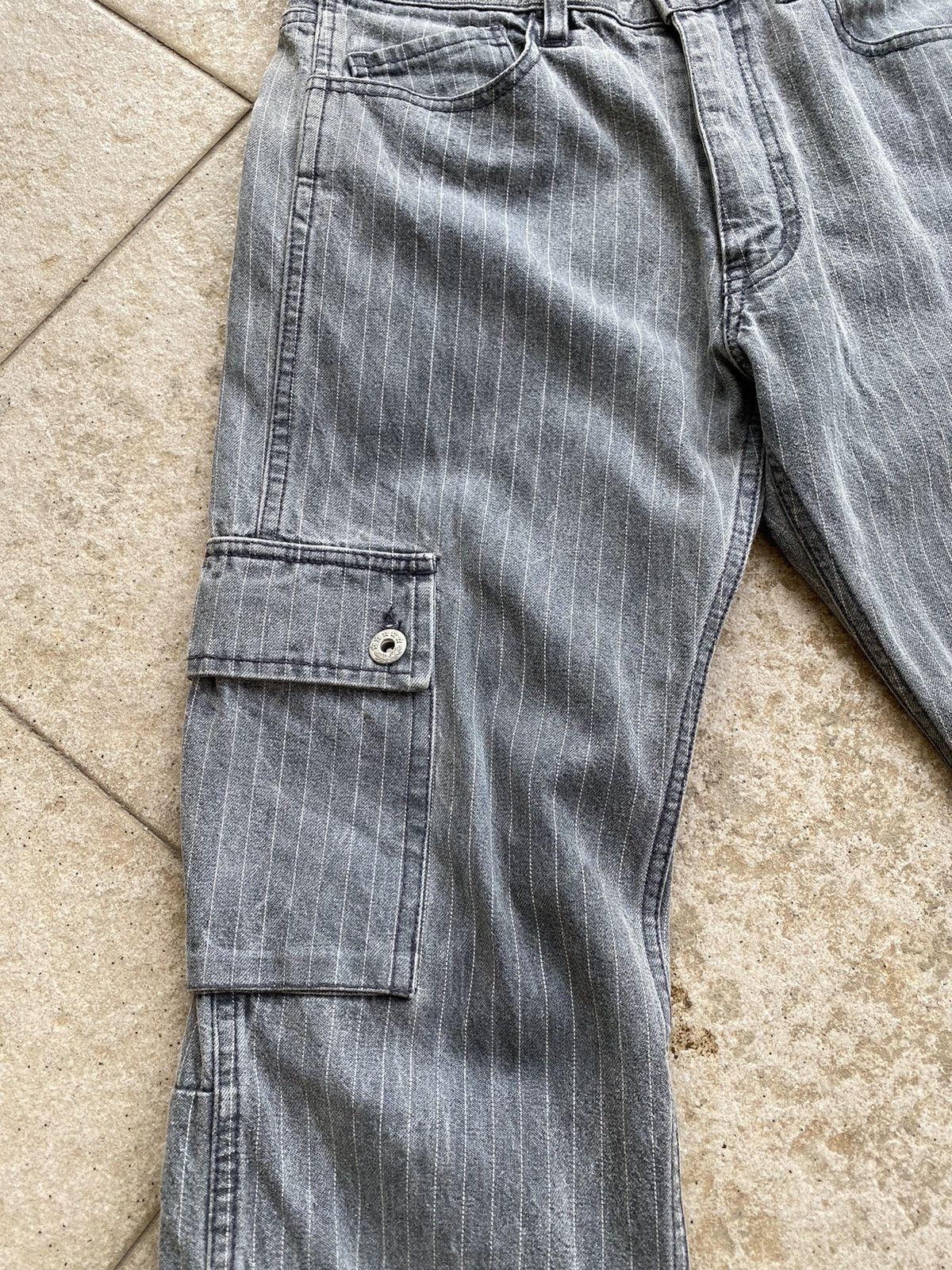 vintage 90s root three bondage multipockets hickory stripes