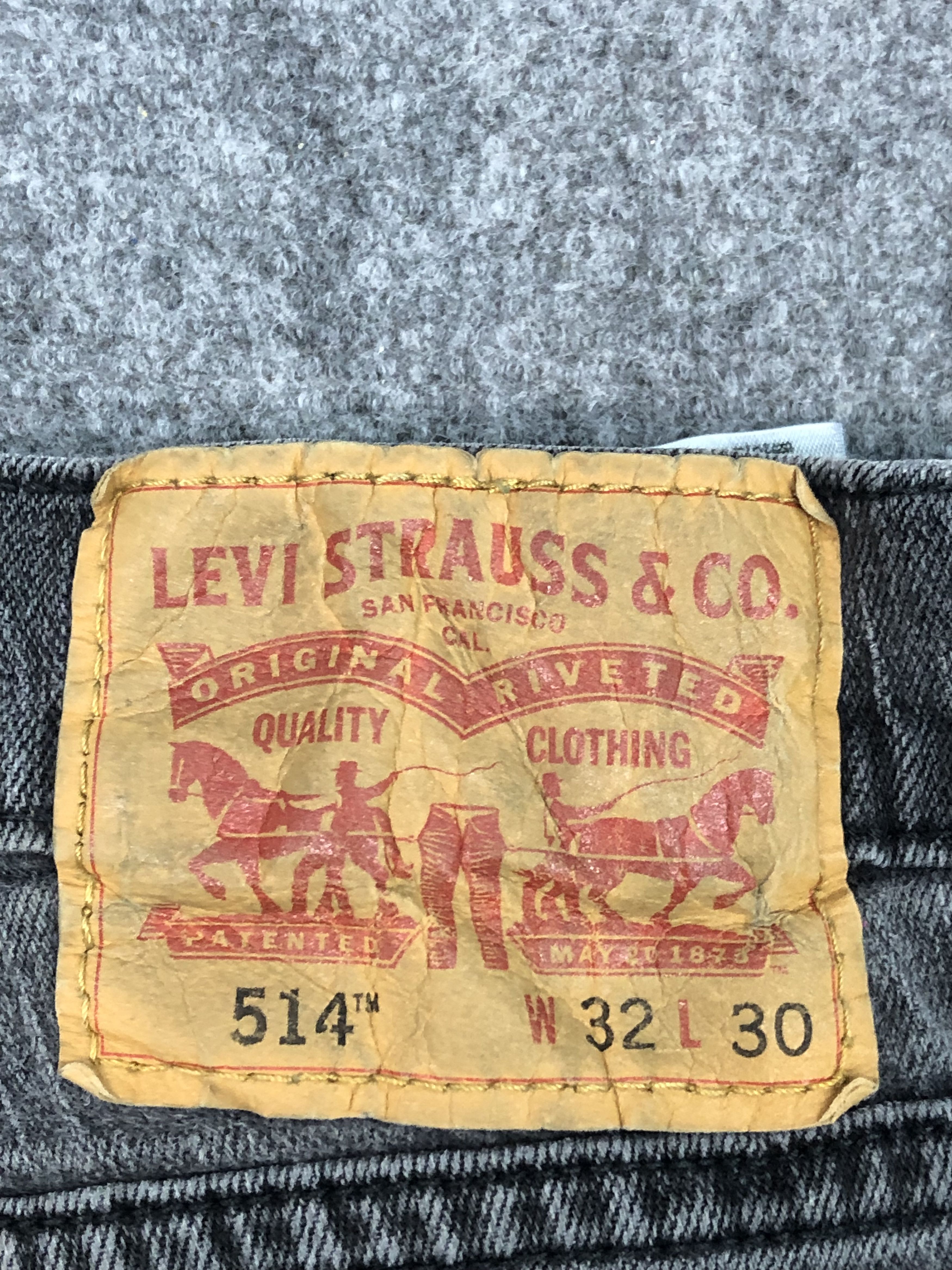 Levi's Vintage Levis 514 Black Denim DP0270 Size US 30 / EU 46 - 5 Thumbnail