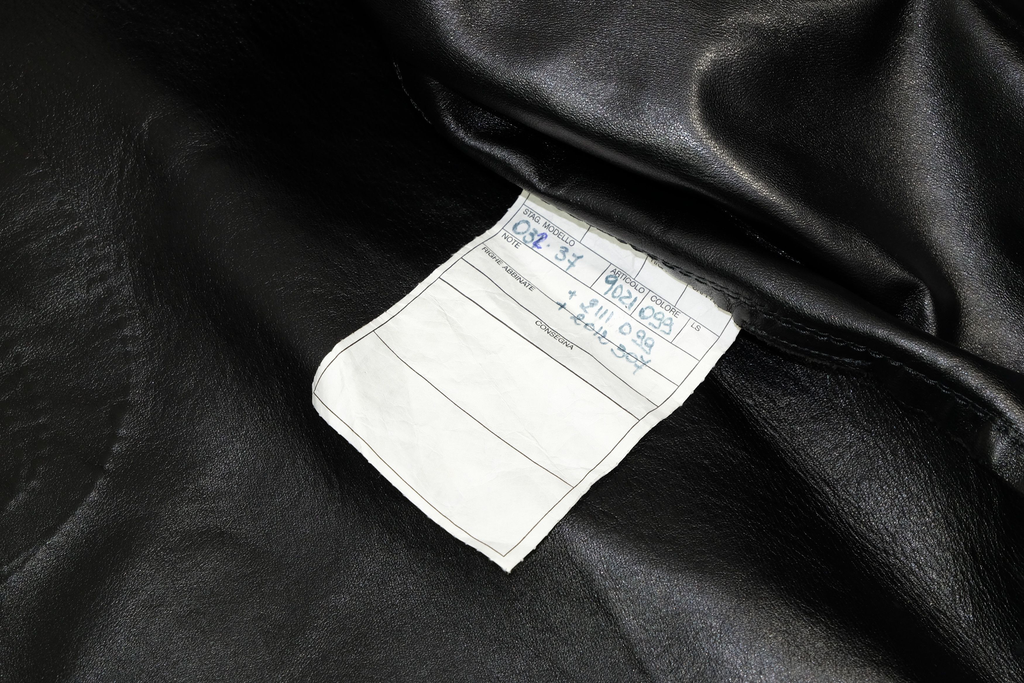 Designer Calf Hair Leather Jacket Riri Zips Luxury Black Red Stars Size US L / EU 52-54 / 3 - 8 Thumbnail