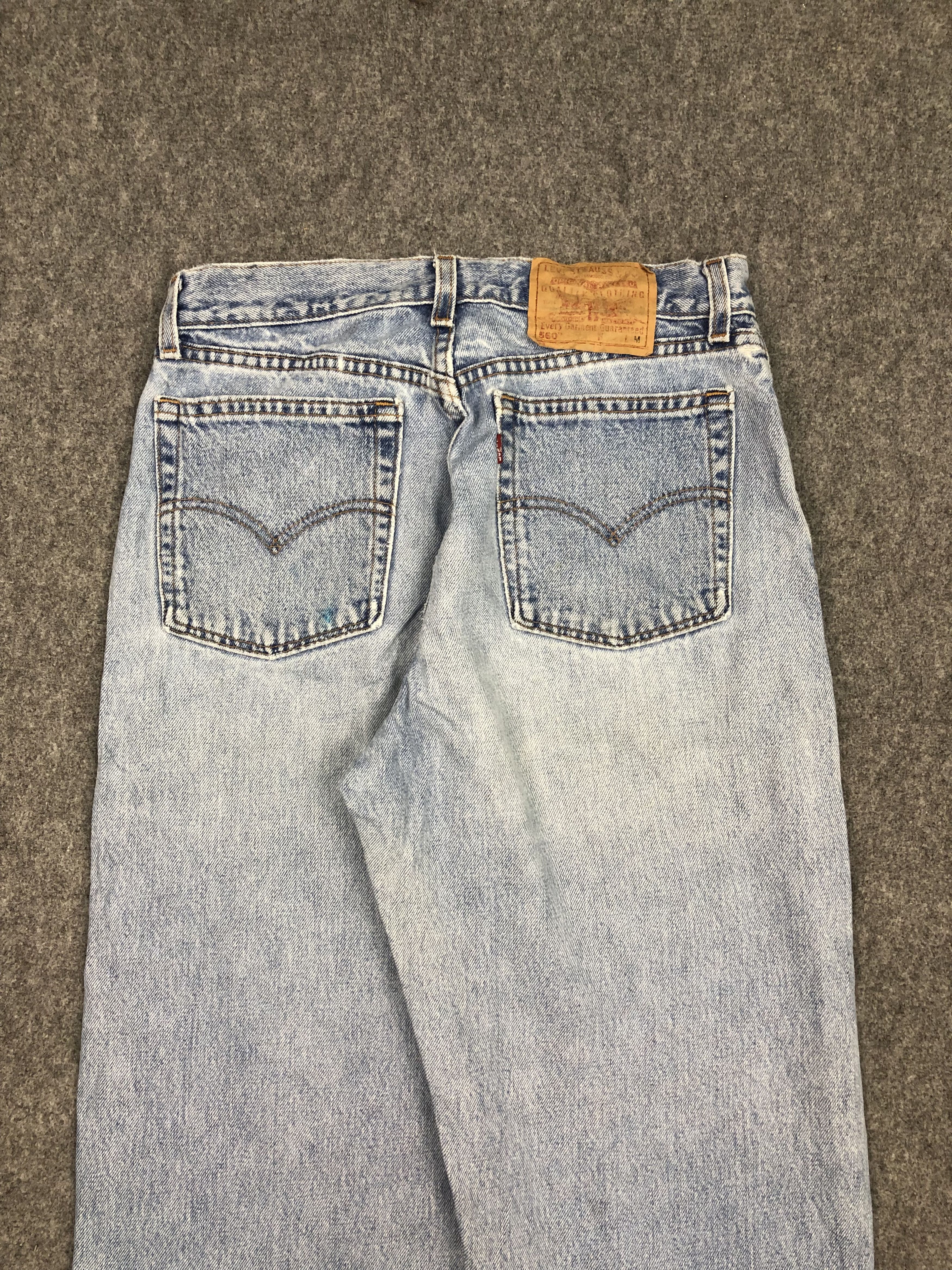 Levi's Vintage Levis 560 Comfort Fit Faded Denim DP0369 Size US 30 / EU 46 - 4 Thumbnail