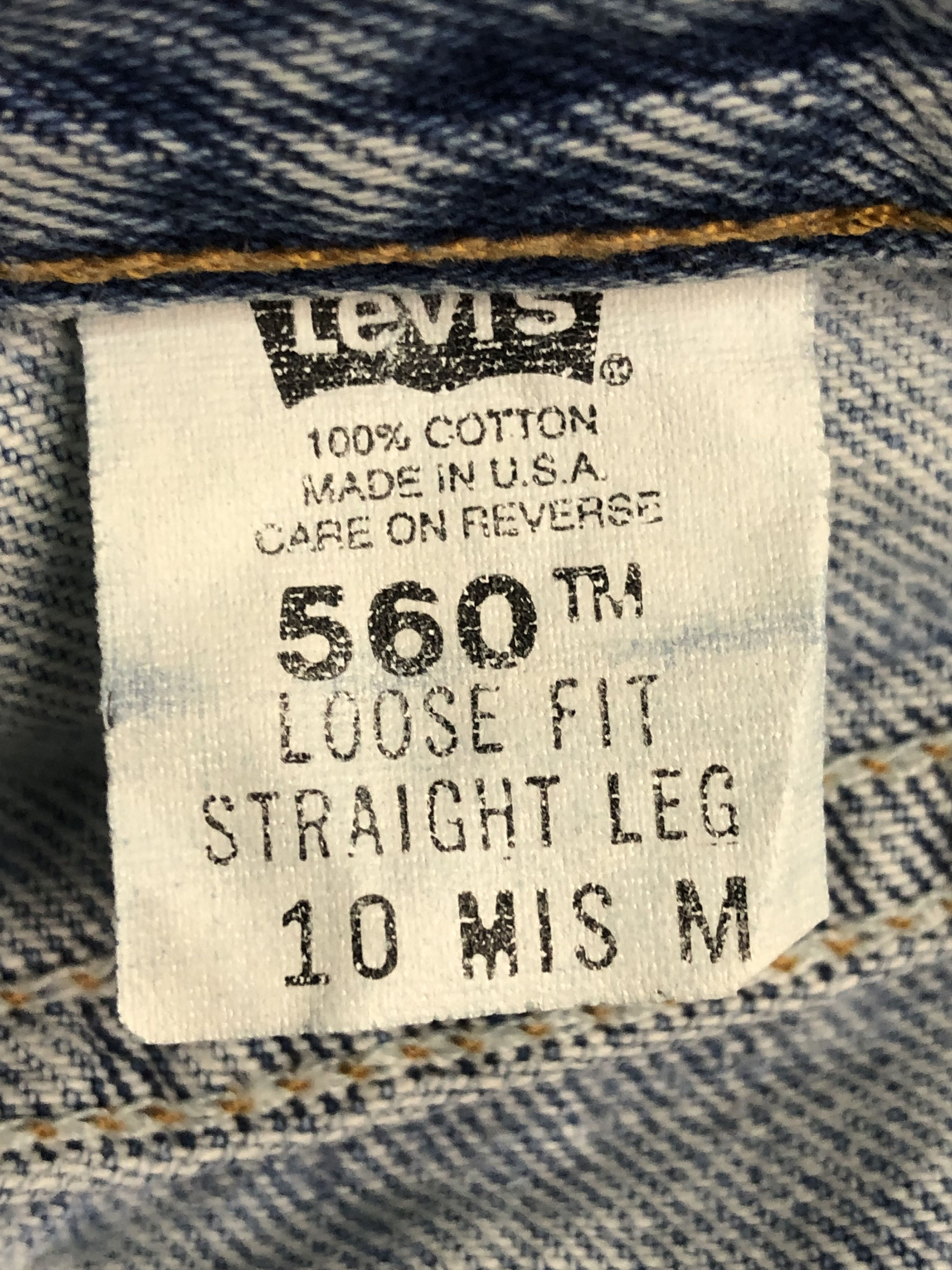 Levi's Vintage Levis 560 Comfort Fit Faded Denim DP0369 Size US 30 / EU 46 - 6 Thumbnail