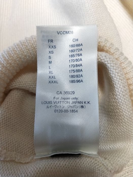 Louis Vuitton Virgil Abloh Clock Intarsia Knit Shirt Sweater Size Large  White
