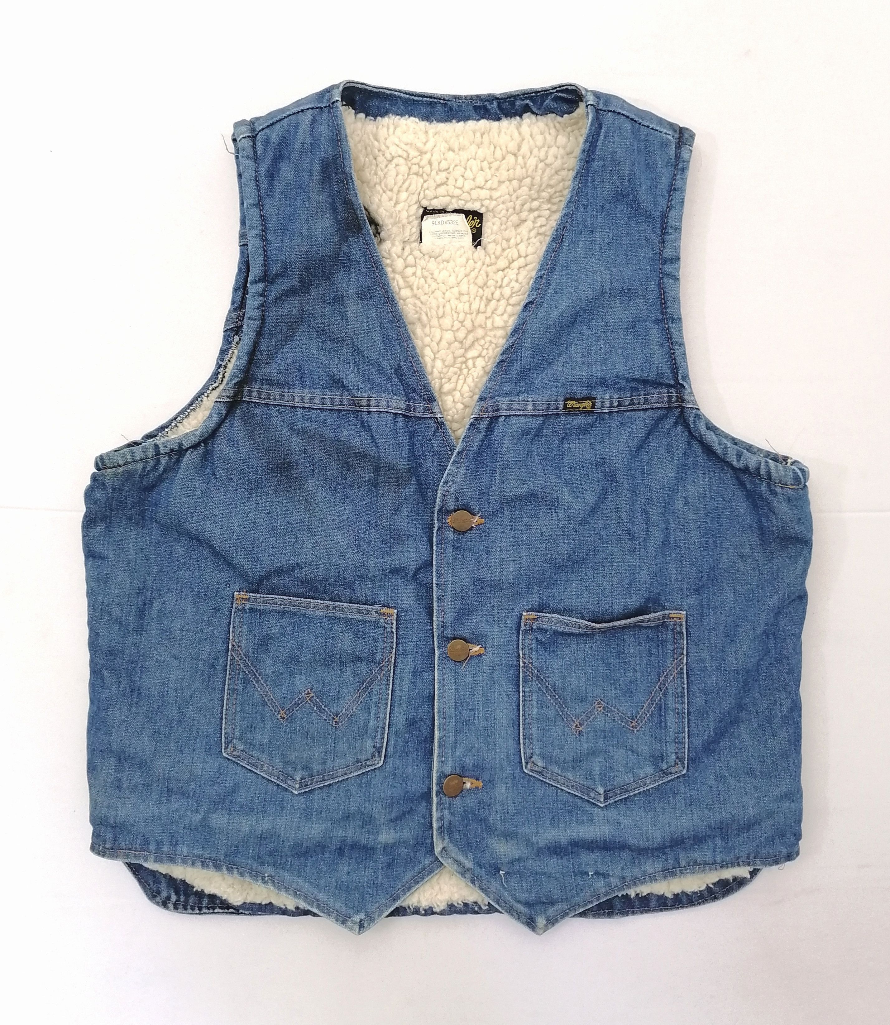 Wrangler Vintage Wrangler Denim Vest Size US L / EU 52-54 / 3 - 1 Thumbnail