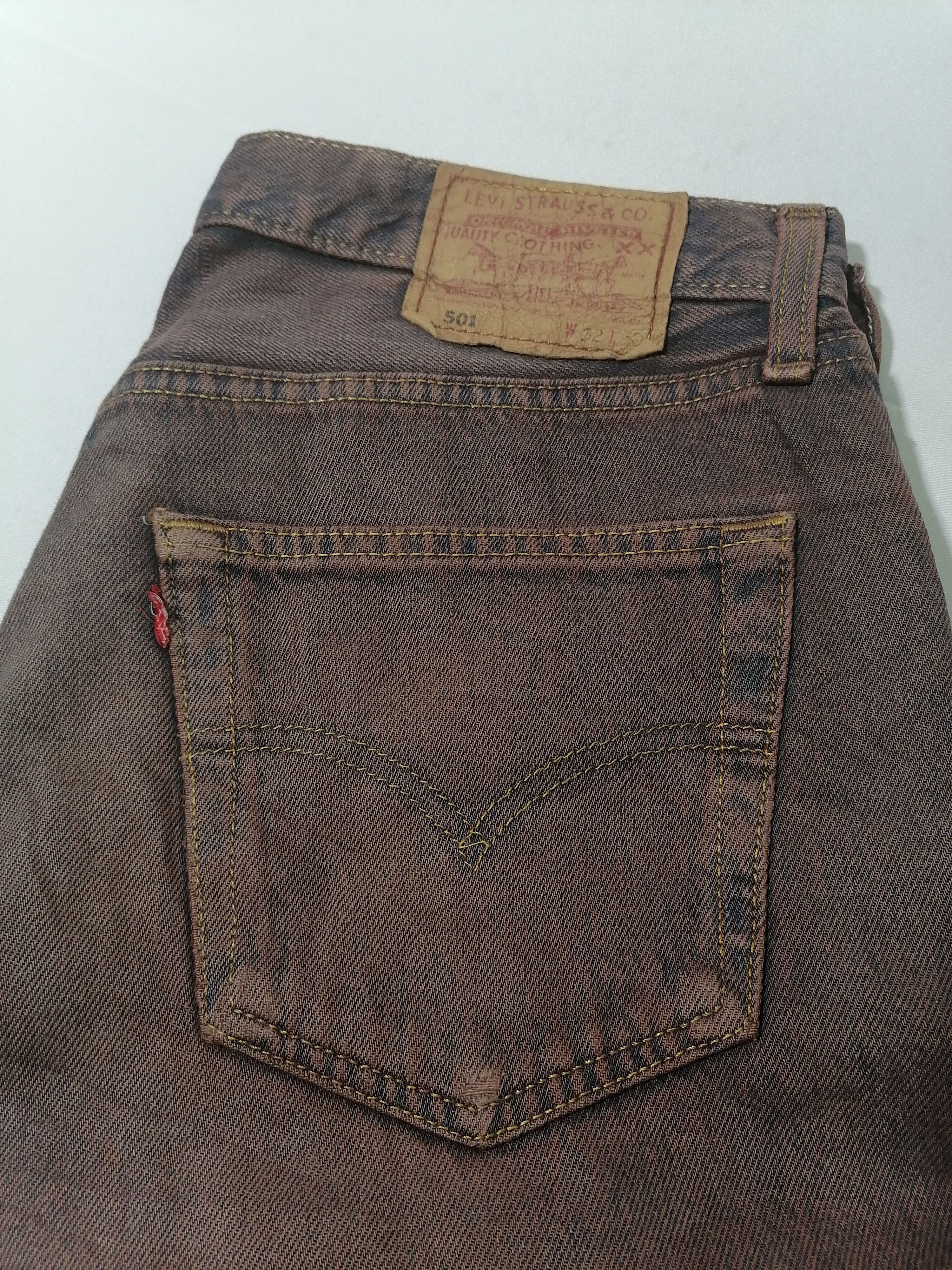Levi's × Levi's Vintage Clothing 501 Levi's Strauss Fly Button Coloured Denim Jeans Size US 32 / EU 48 - 7 Thumbnail
