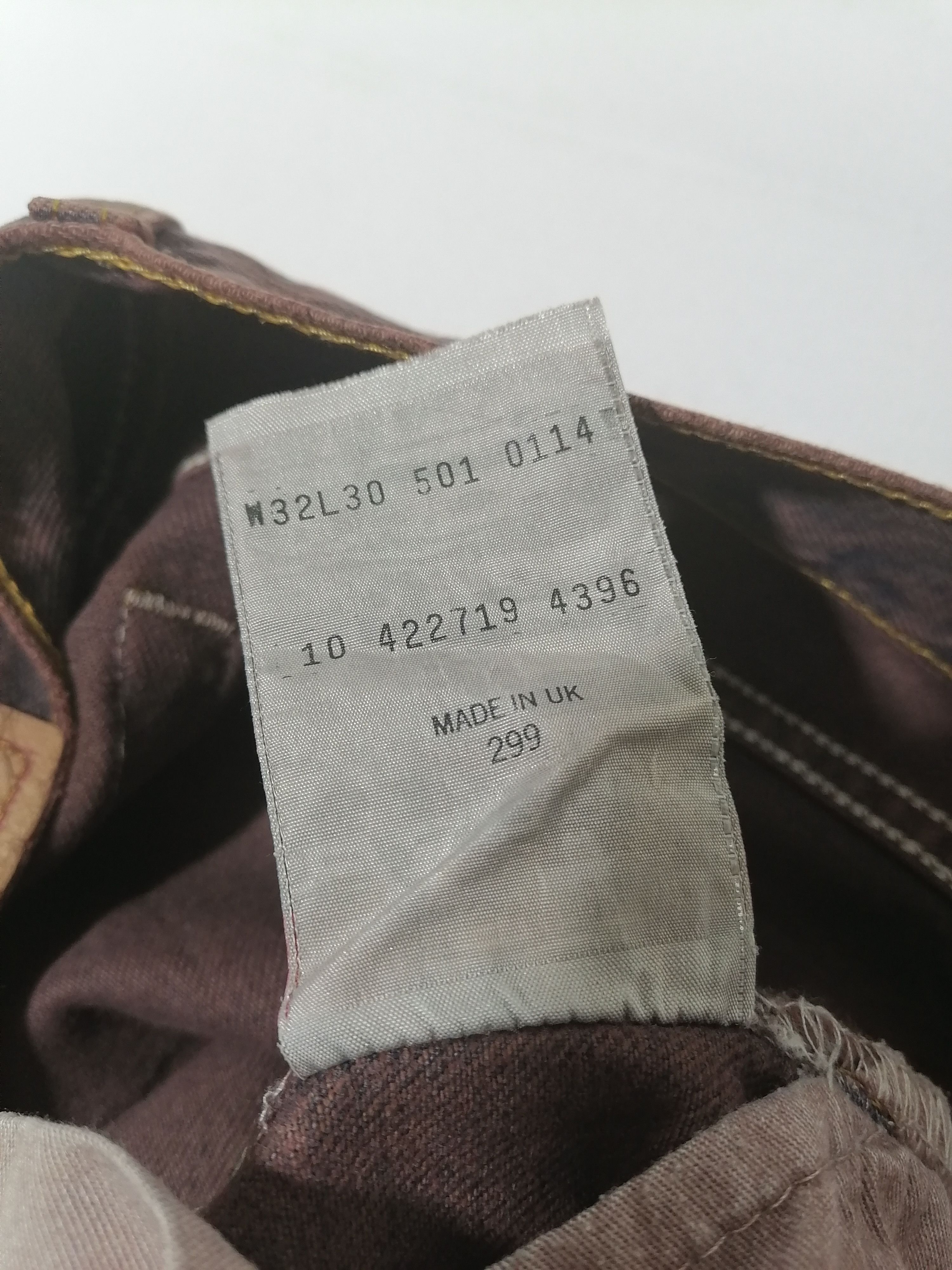 Levi's × Levi's Vintage Clothing 501 Levi's Strauss Fly Button Coloured Denim Jeans Size US 32 / EU 48 - 6 Thumbnail