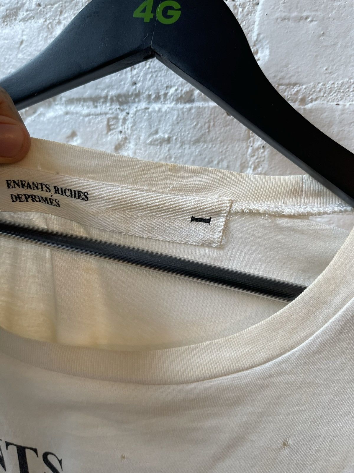 Enfants Riches Deprimes ERD 1ST SEASON ! NEW THRASHED LOGO SHIRT L/XL 4Gseller Size US L / EU 52-54 / 3 - 5 Thumbnail