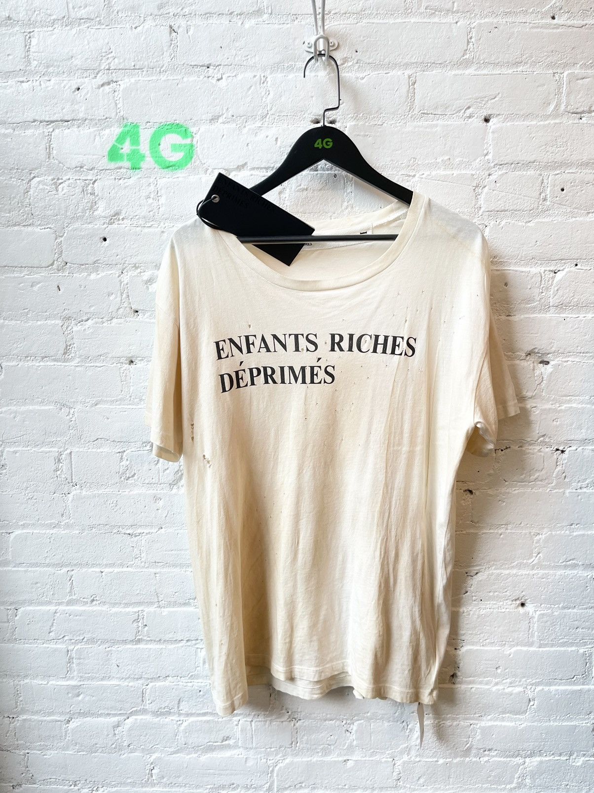 Enfants Riches Deprimes ERD 1ST SEASON ! NEW THRASHED LOGO SHIRT L/XL 4Gseller Size US L / EU 52-54 / 3 - 1 Thumbnail