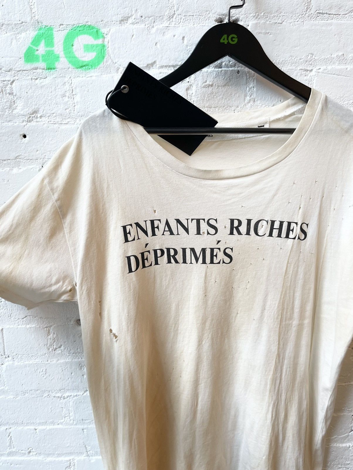 Enfants Riches Deprimes ERD 1ST SEASON ! NEW THRASHED LOGO SHIRT L/XL 4Gseller Size US L / EU 52-54 / 3 - 2 Thumbnail