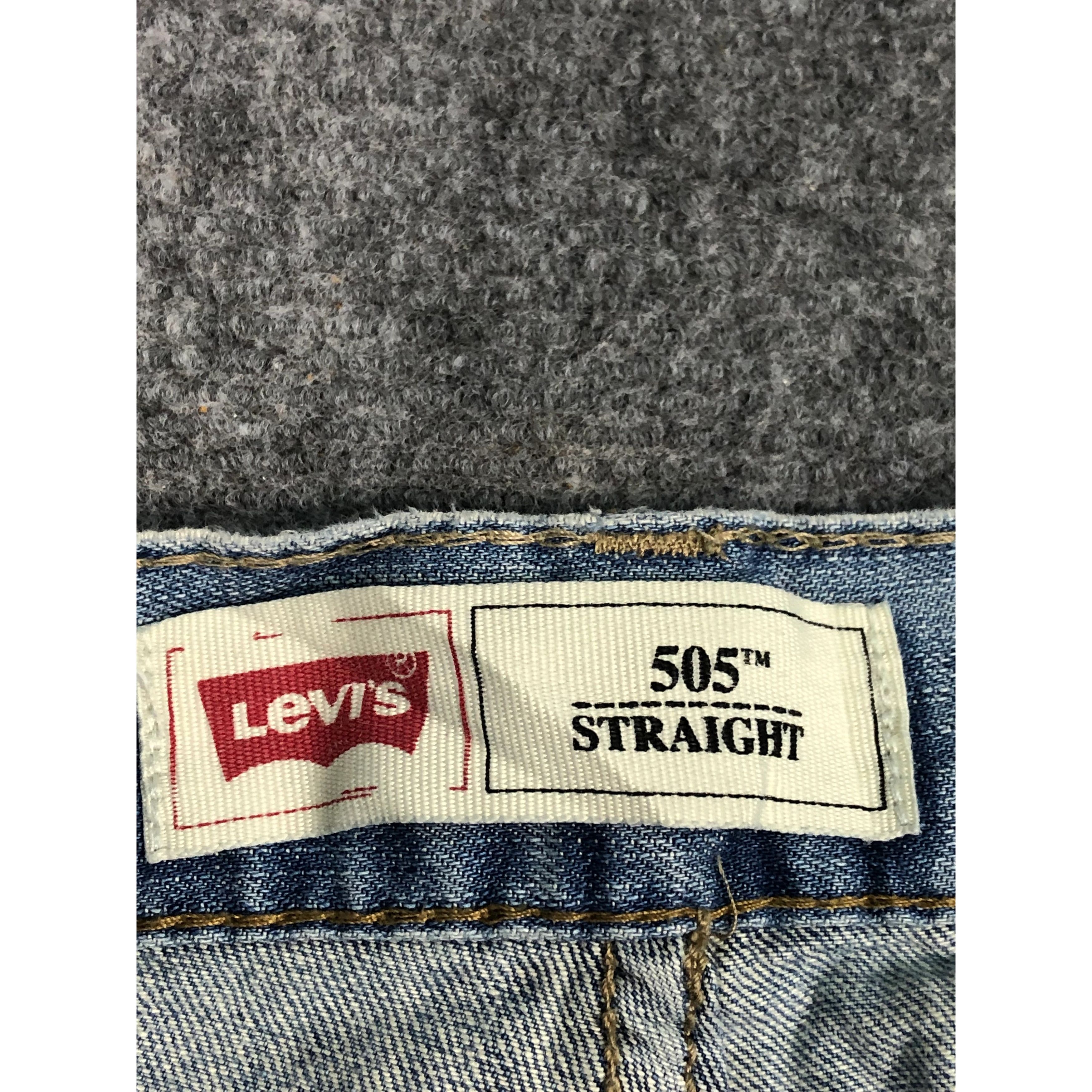 Levi's Vintage Levis 505 Regular Fit Faded Denim DP0183 Size US 30 / EU 46 - 6 Thumbnail
