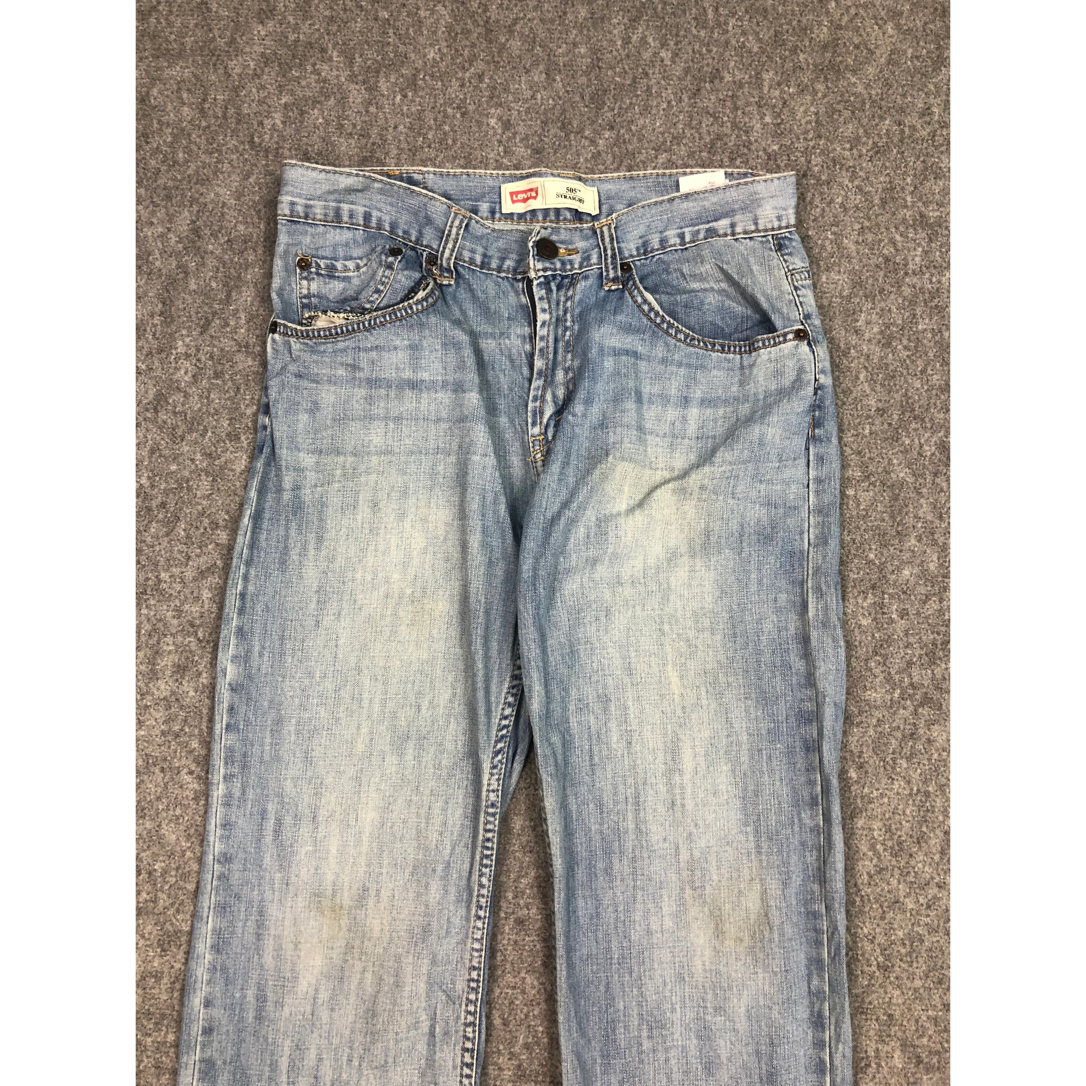 Levi's Vintage Levis 505 Regular Fit Faded Denim DP0183 Size US 30 / EU 46 - 3 Thumbnail