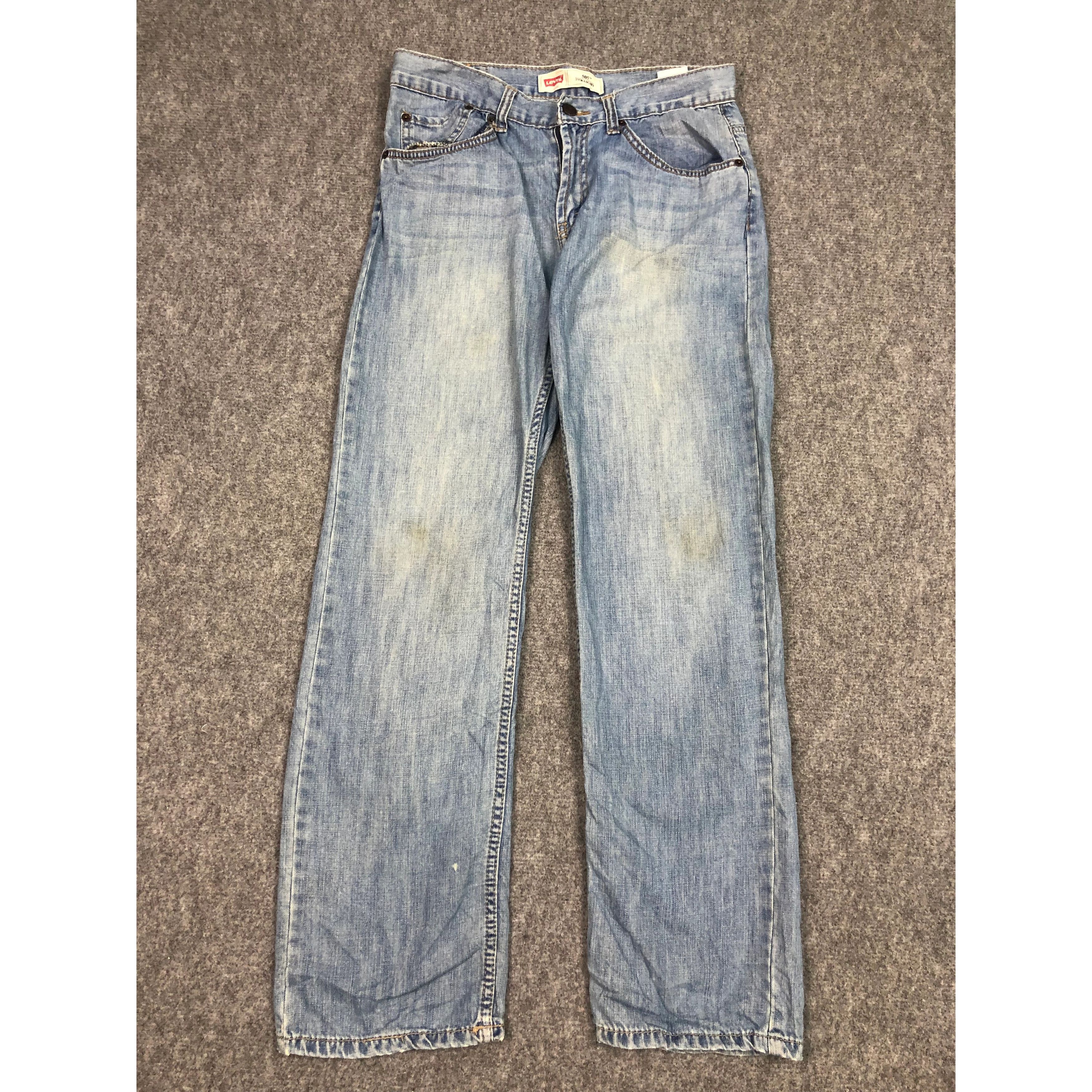 Levi's Vintage Levis 505 Regular Fit Faded Denim DP0183 Size US 30 / EU 46 - 1 Thumbnail