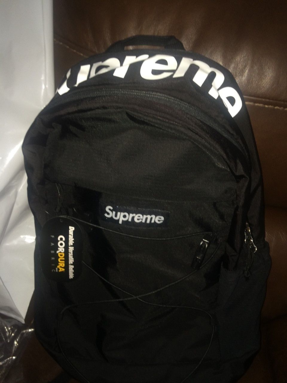 Supreme SS16 Black Backpack - 1s0s5oles