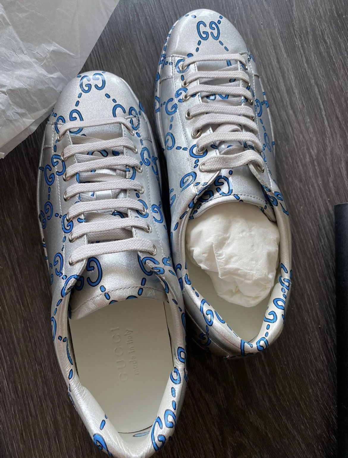 Gucci Limited Edition Brand New Runway Gucci ACE Leather Sneaker Size US 9 / EU 42 - 9 Thumbnail