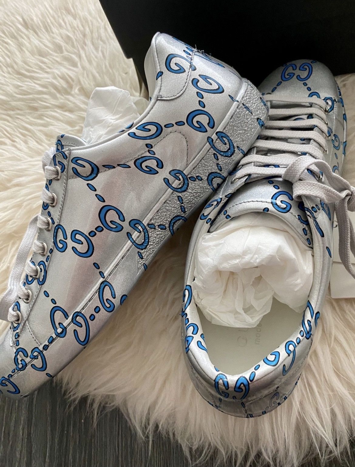 Gucci Limited Edition Brand New Runway Gucci ACE Leather Sneaker Size US 9 / EU 42 - 10 Thumbnail
