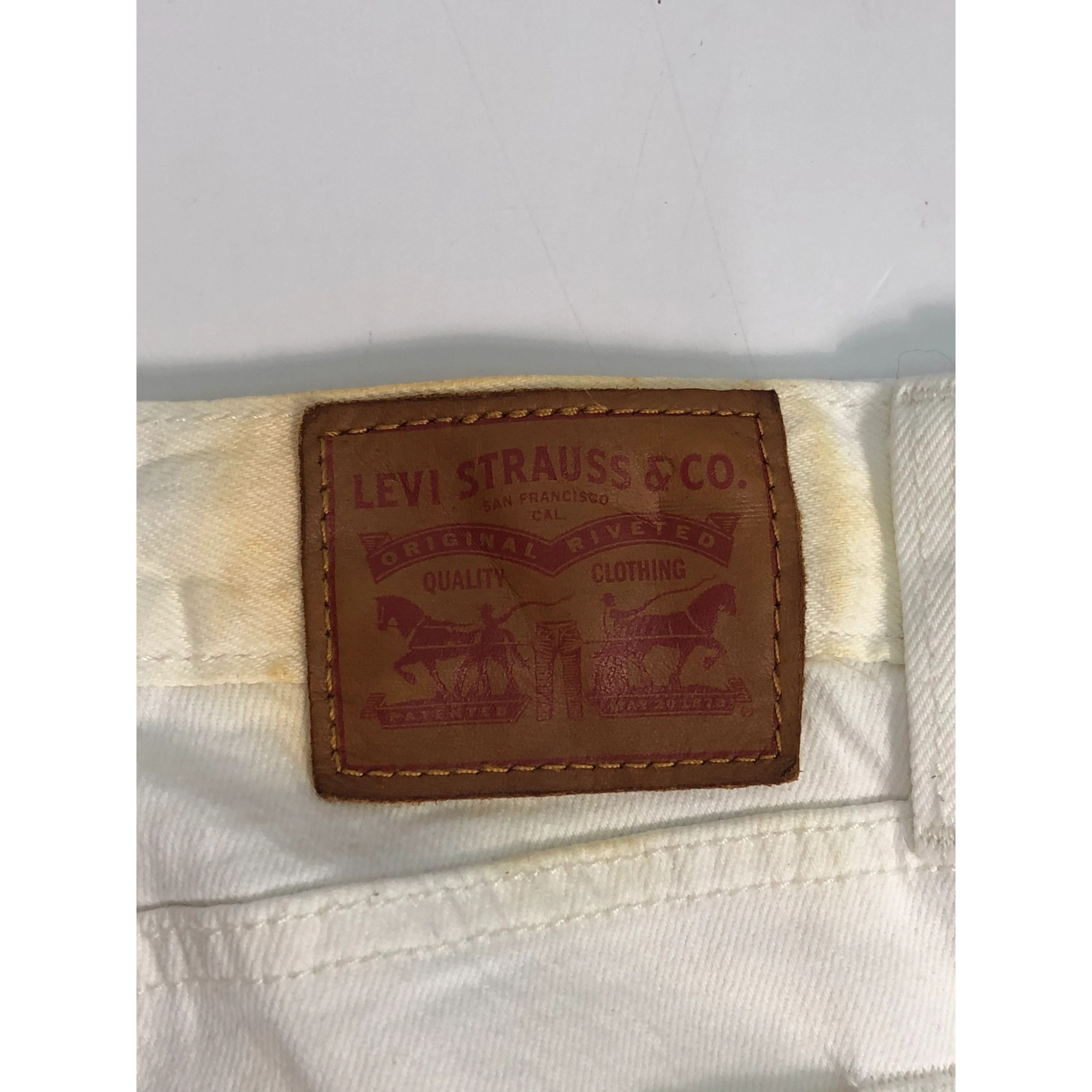 Levi's Vintage Levis 501 White Jeans DP0028 Size US 30 / EU 46 - 5 Thumbnail