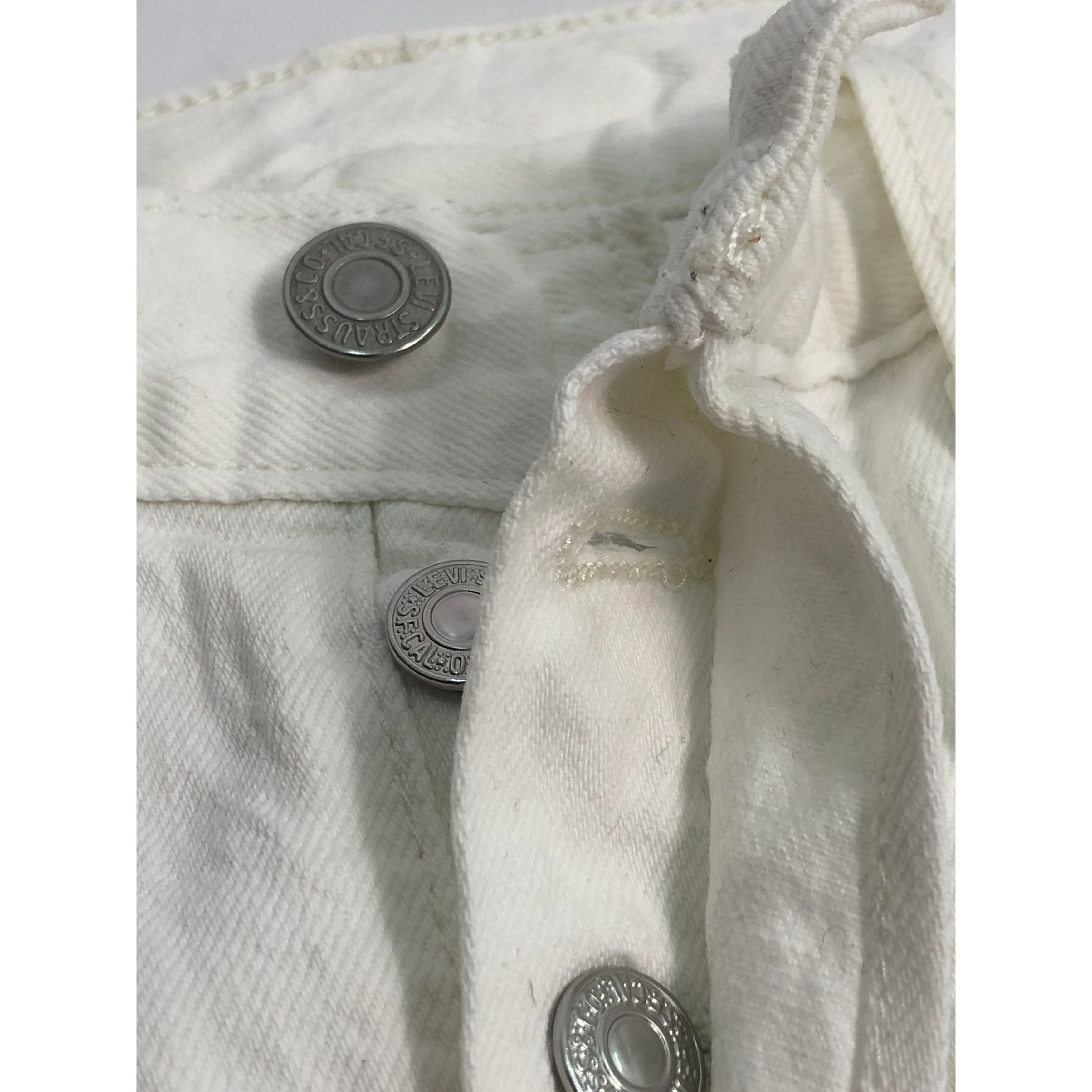 Levi's Vintage Levis 501 White Jeans DP0028 Size US 30 / EU 46 - 8 Thumbnail