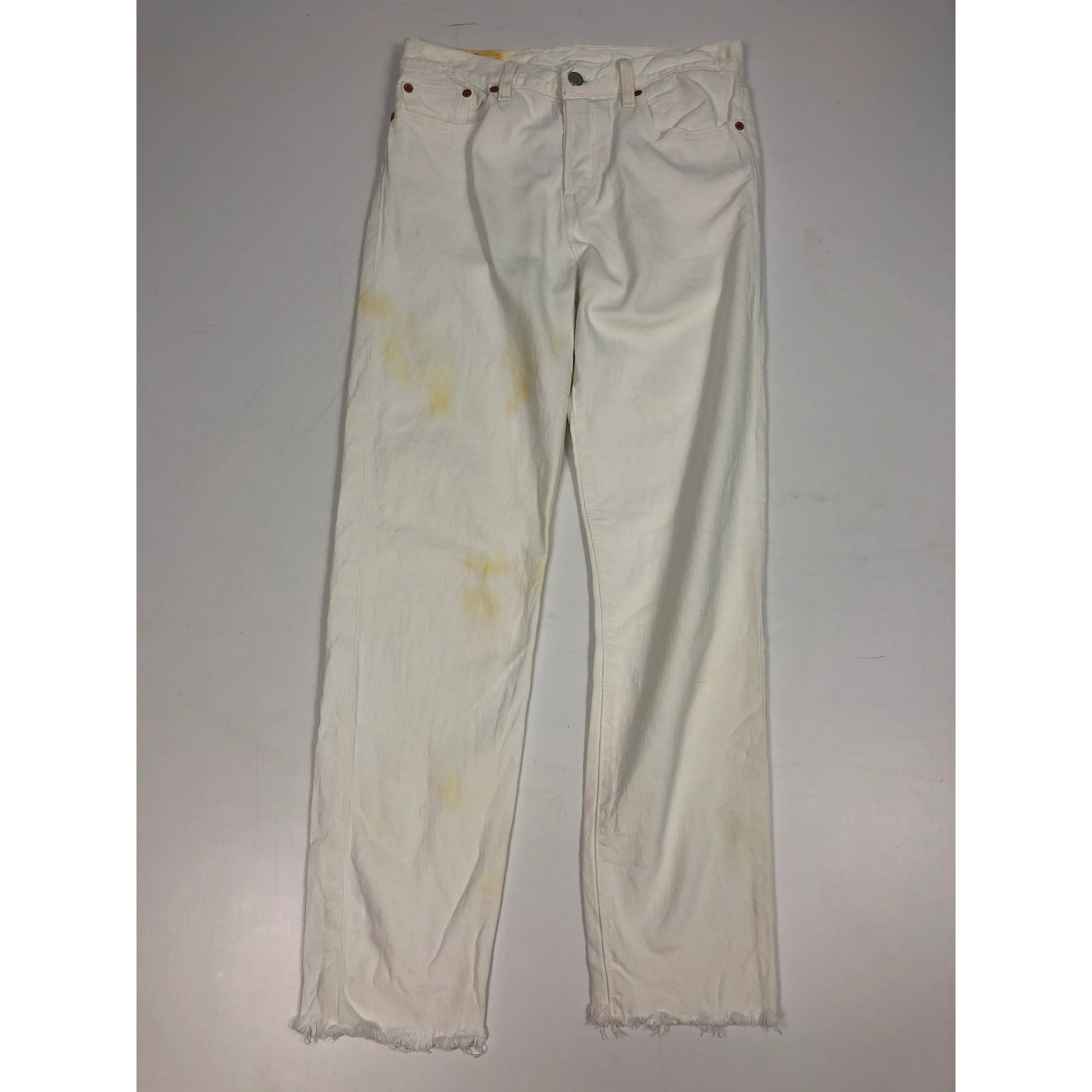 Levi's Vintage Levis 501 White Jeans DP0028 Size US 30 / EU 46 - 1 Thumbnail