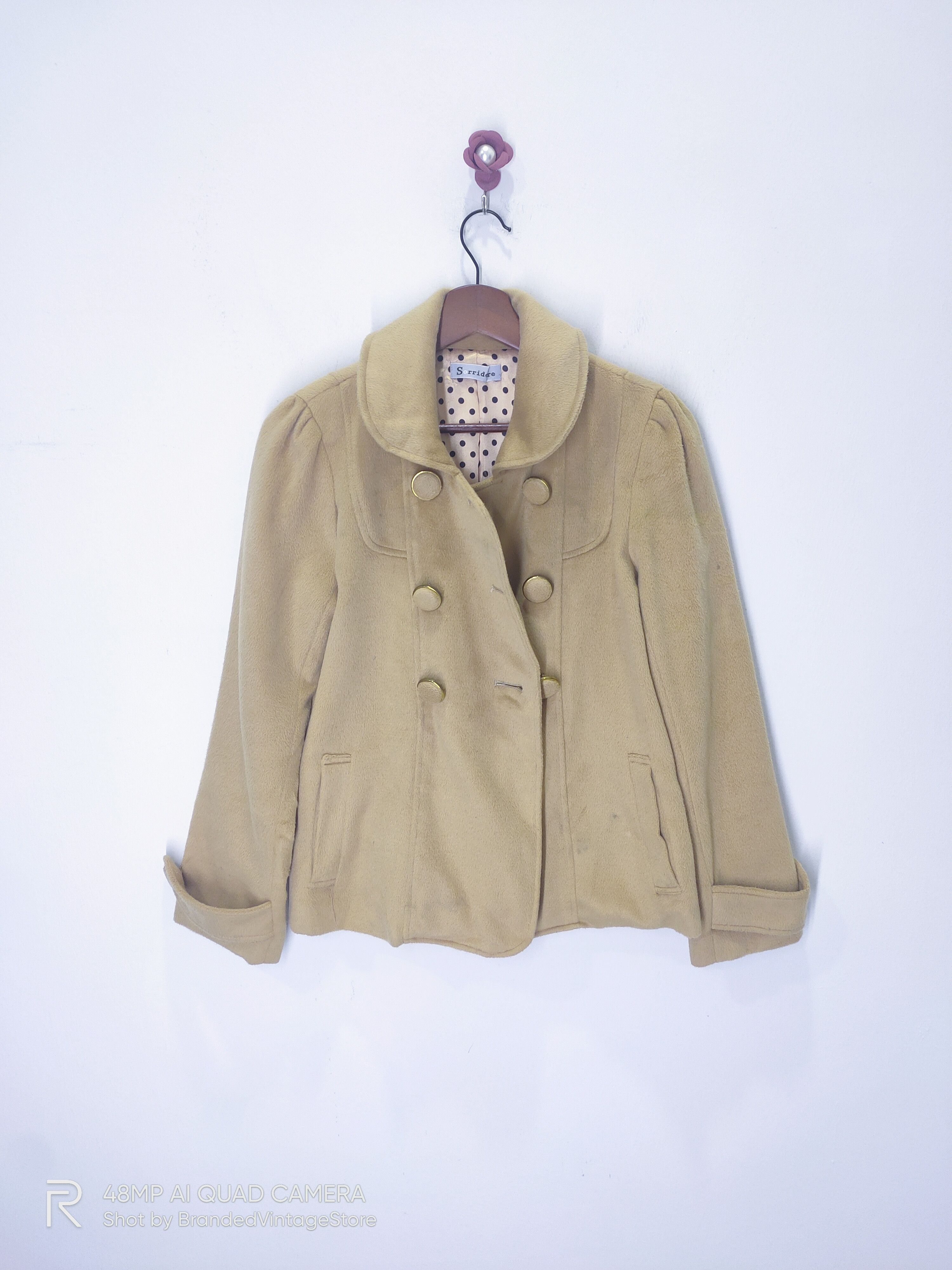Japanese Brand SORRIDERE Fleece Double Breasted Casual Suits Blazer Jacket Size US M / EU 48-50 / 2 - 3 Thumbnail
