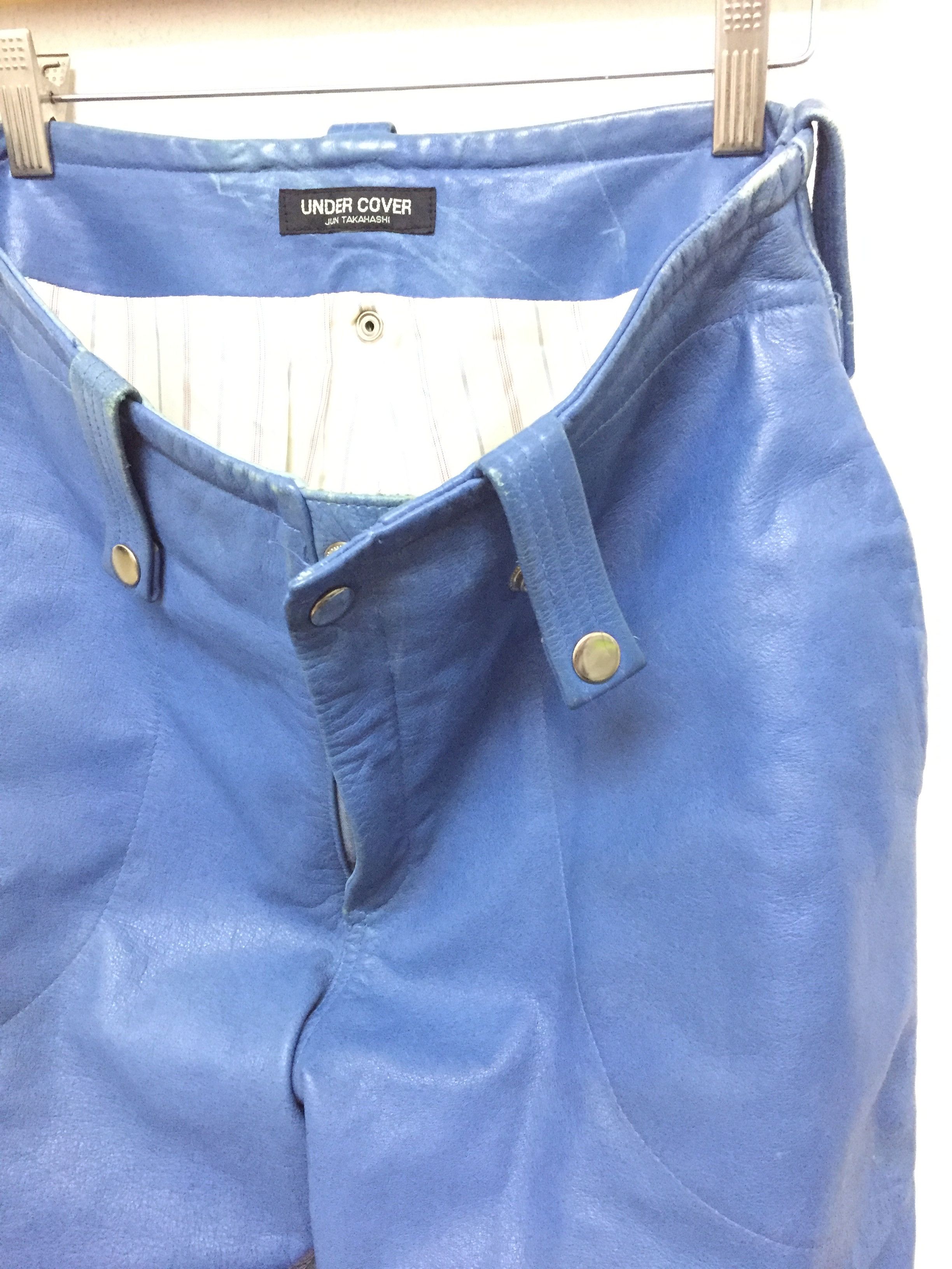 Undercover AW95 "Last Show Speed'' rider ankle zipper leather pants Size US 30 / EU 46 - 2 Thumbnail