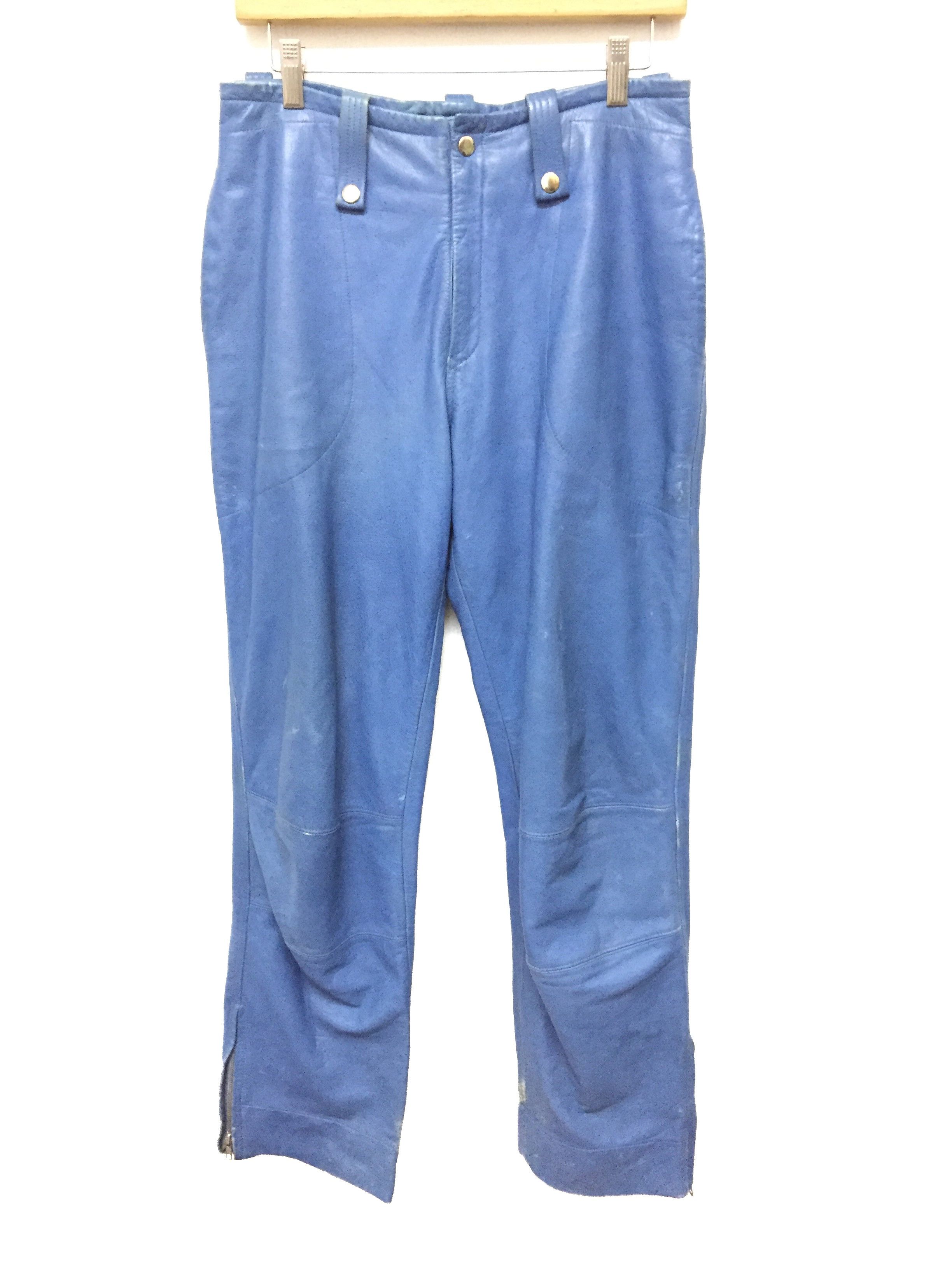 Undercover AW95 "Last Show Speed'' rider ankle zipper leather pants Size US 30 / EU 46 - 4 Thumbnail