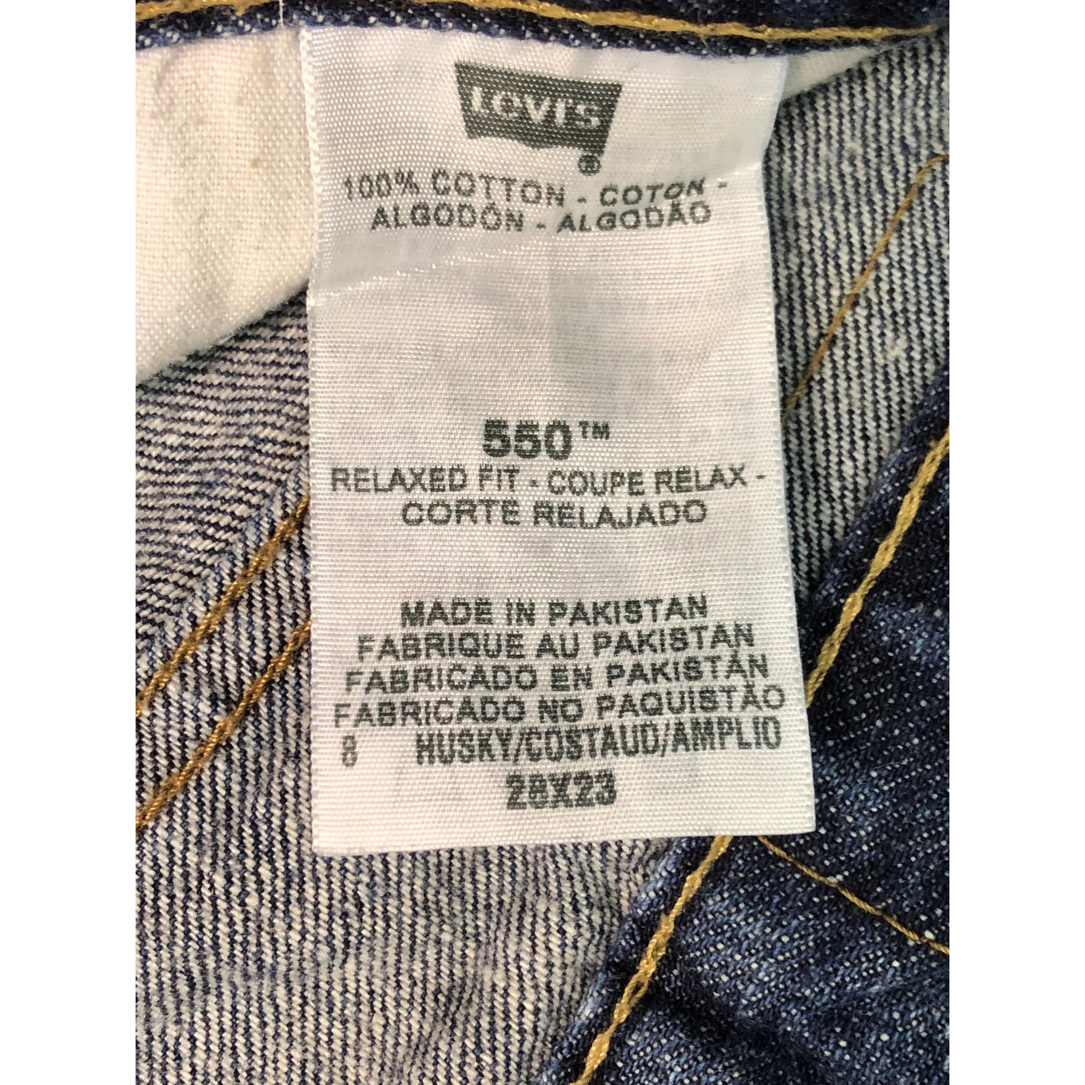 Levi's Vintage Levis 550 Relaxed Fit Faded Denim DP0178 Size US 30 / EU 46 - 6 Thumbnail