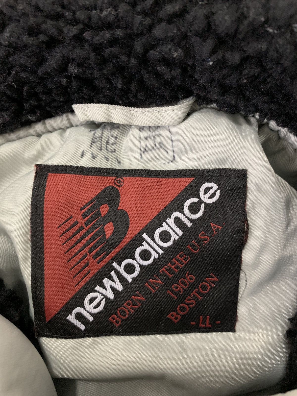 New Balance × Vintage New Balance Shearling Lined Oversized Long Jacket Size US L / EU 52-54 / 3 - 4 Thumbnail