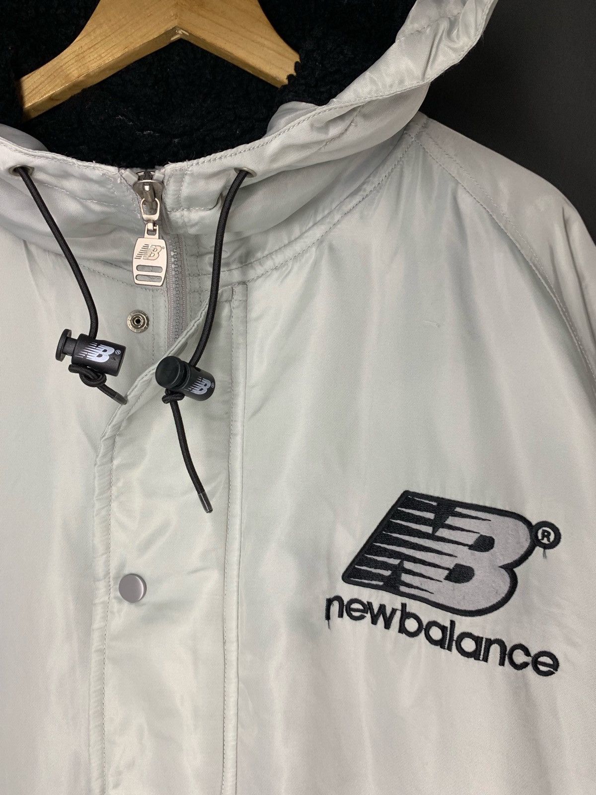 New Balance × Vintage New Balance Shearling Lined Oversized Long Jacket Size US L / EU 52-54 / 3 - 3 Thumbnail