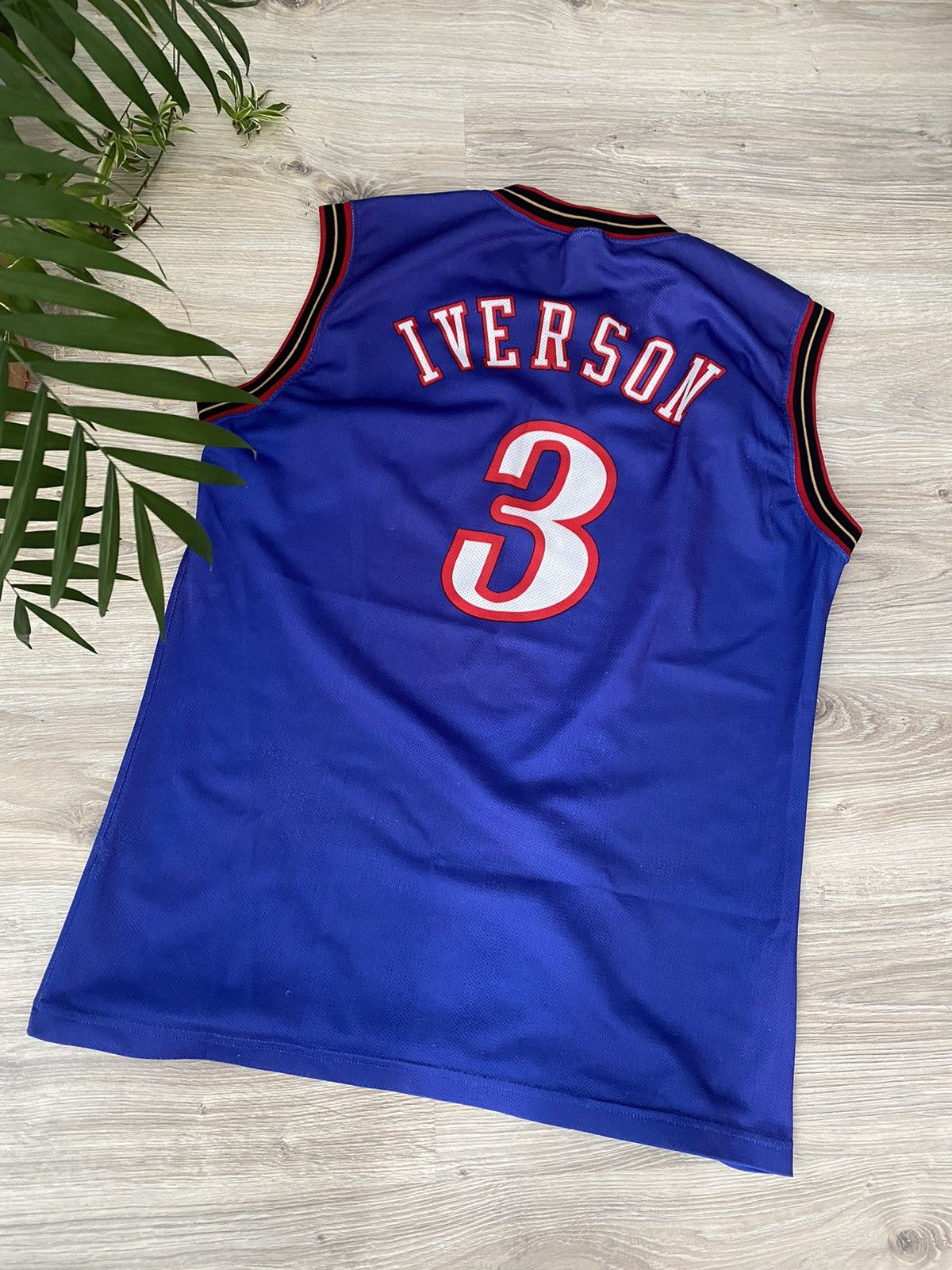 Champion VNTG PHILADELPHIA SIXERS #3 ALLEN IVERSON JERSEY NBA Size US XL / EU 56 / 4 - 2 Thumbnail