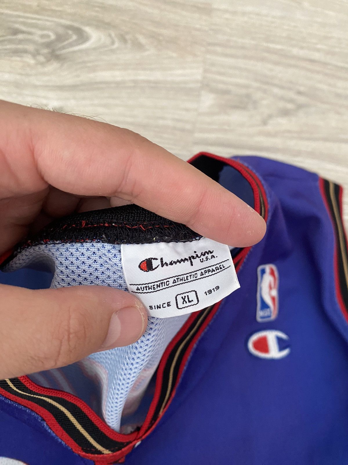 Champion VNTG PHILADELPHIA SIXERS #3 ALLEN IVERSON JERSEY NBA Size US XL / EU 56 / 4 - 5 Thumbnail