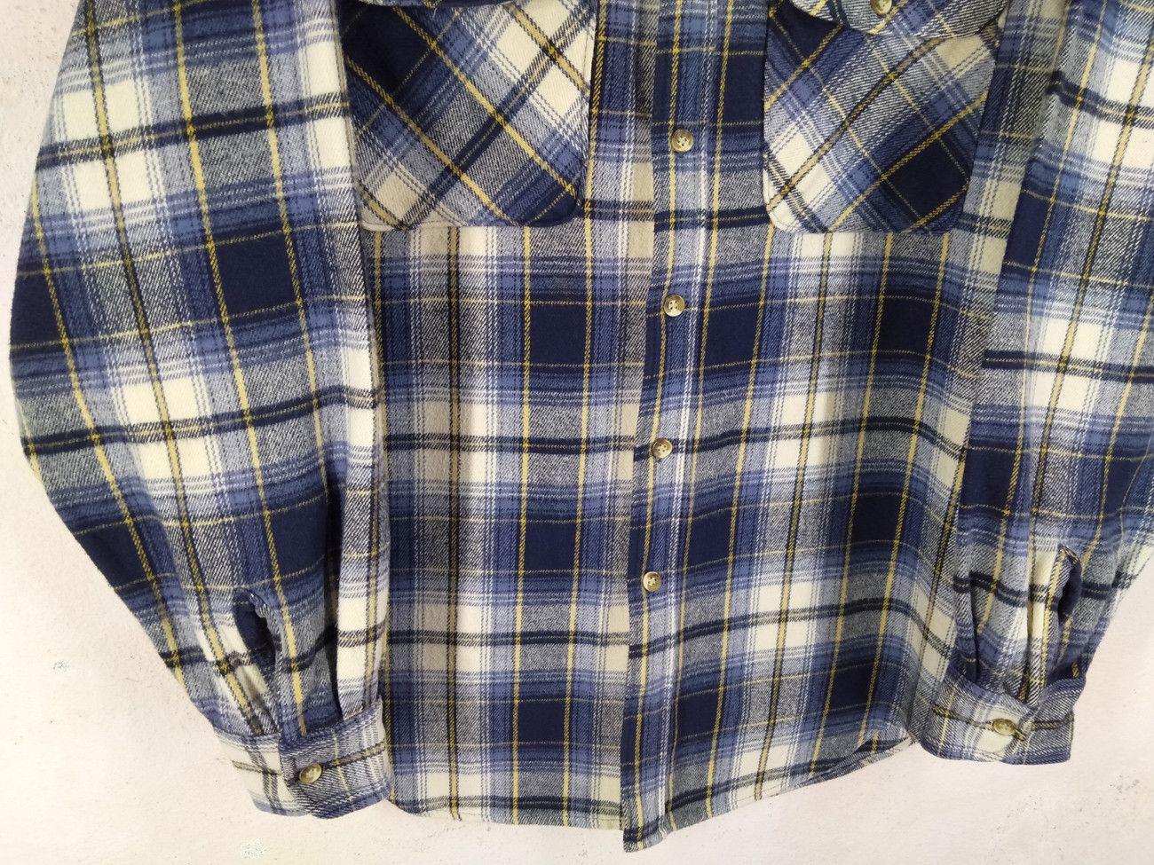 Flannel × Japanese Brand × Wrangler Japan WRANGLER Trail Thick Heavyweight Flannel Shirt Size US L / EU 52-54 / 3 - 3 Thumbnail