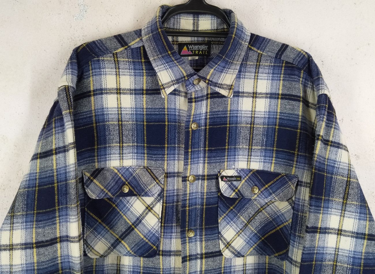 Flannel × Japanese Brand × Wrangler Japan WRANGLER Trail Thick Heavyweight Flannel Shirt Size US L / EU 52-54 / 3 - 2 Thumbnail