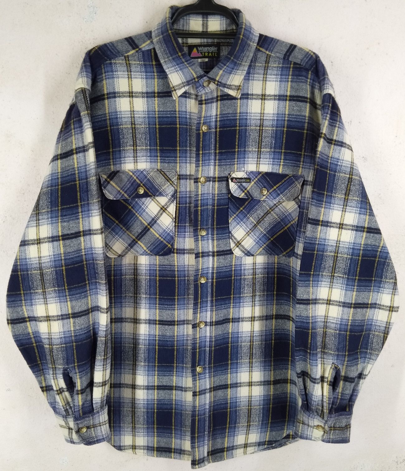 Flannel × Japanese Brand × Wrangler Japan WRANGLER Trail Thick Heavyweight Flannel Shirt Size US L / EU 52-54 / 3 - 1 Thumbnail