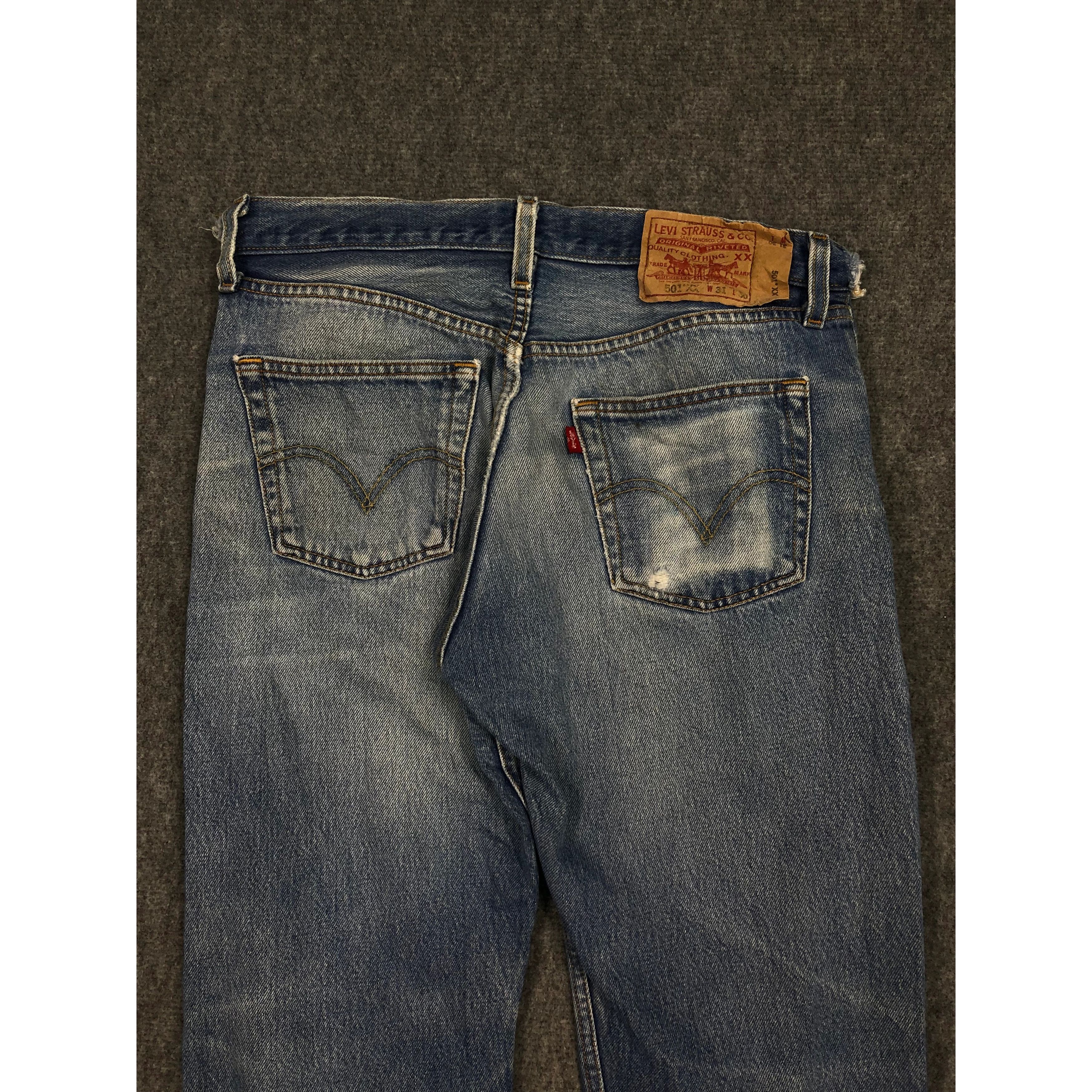 Levi's Vintage Levis 501xx Lightawsh Jeans DP0115 Size US 30 / EU 46 - 4 Thumbnail