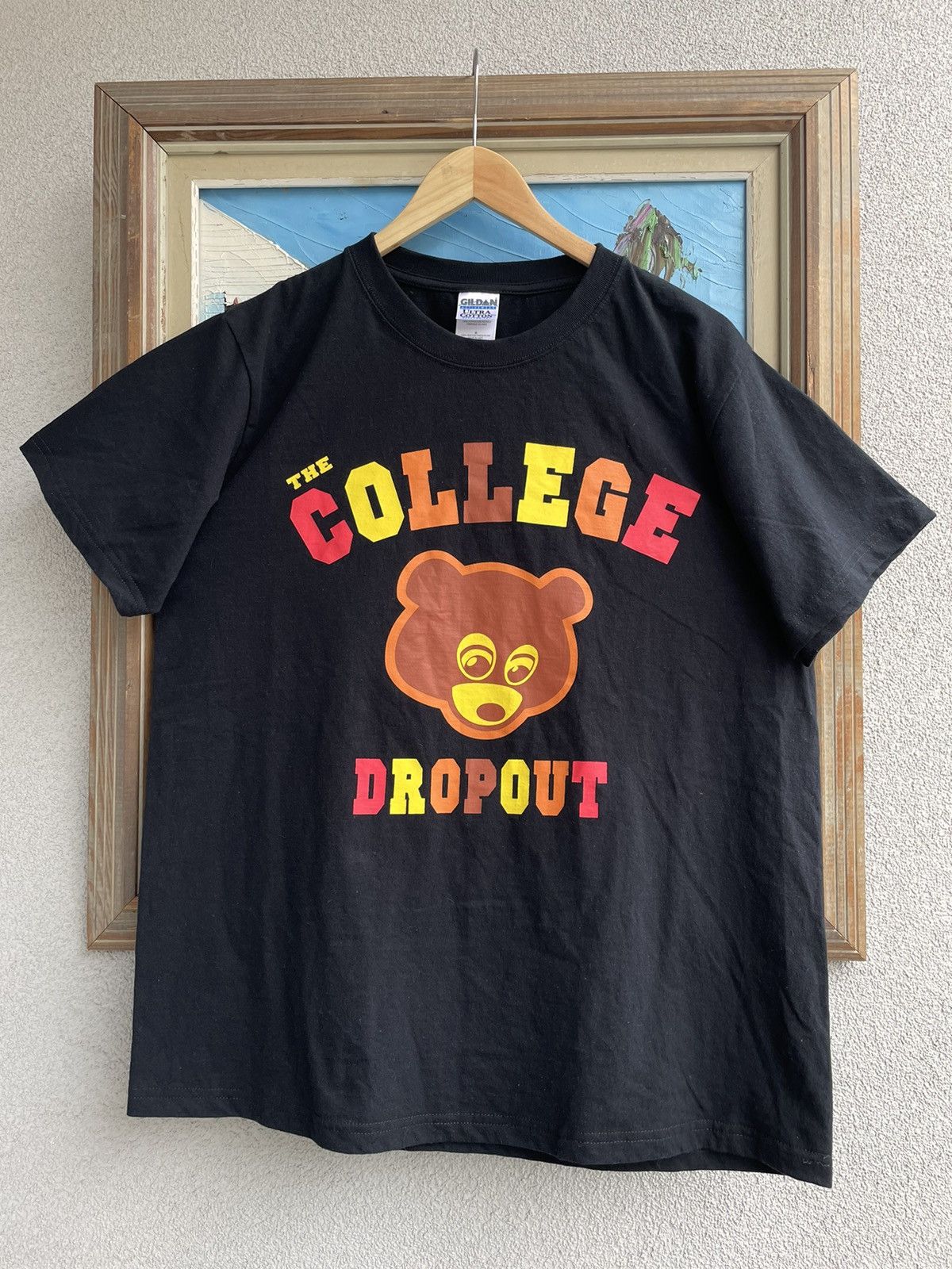 Vintage rare Kanye West College Dropout sold Crest Tee