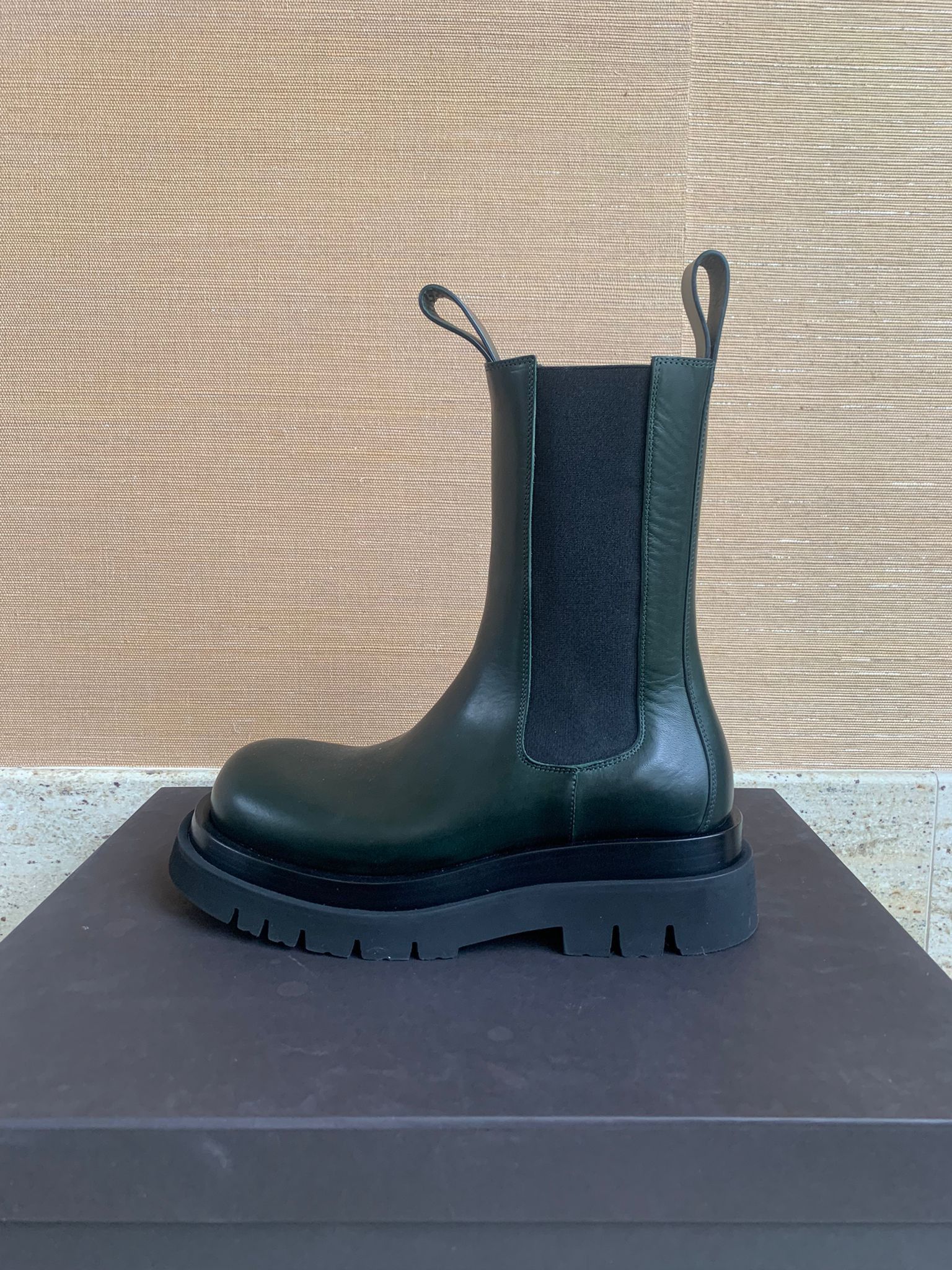 Bottega Veneta BV Lug Boots IN Forest / Granite Size US 6 / EU 39 - 1 Thumbnail