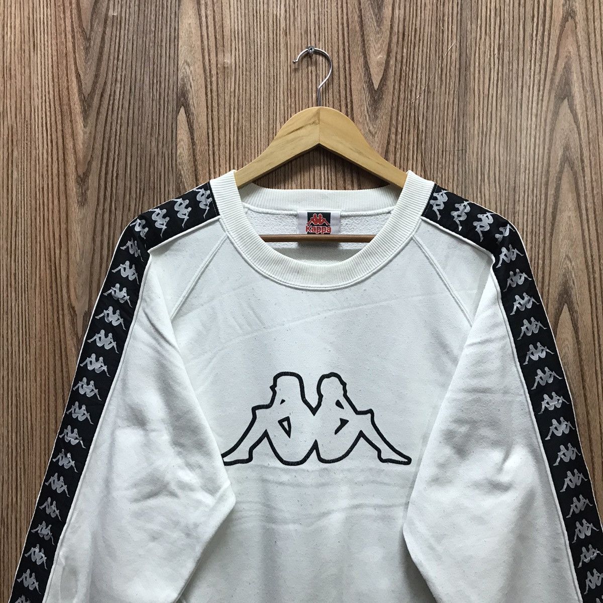 Kappa × Vintage Vintage Kappa Side Tape Sweatshirt Kappa Big Logo Size US M / EU 48-50 / 2 - 2 Thumbnail