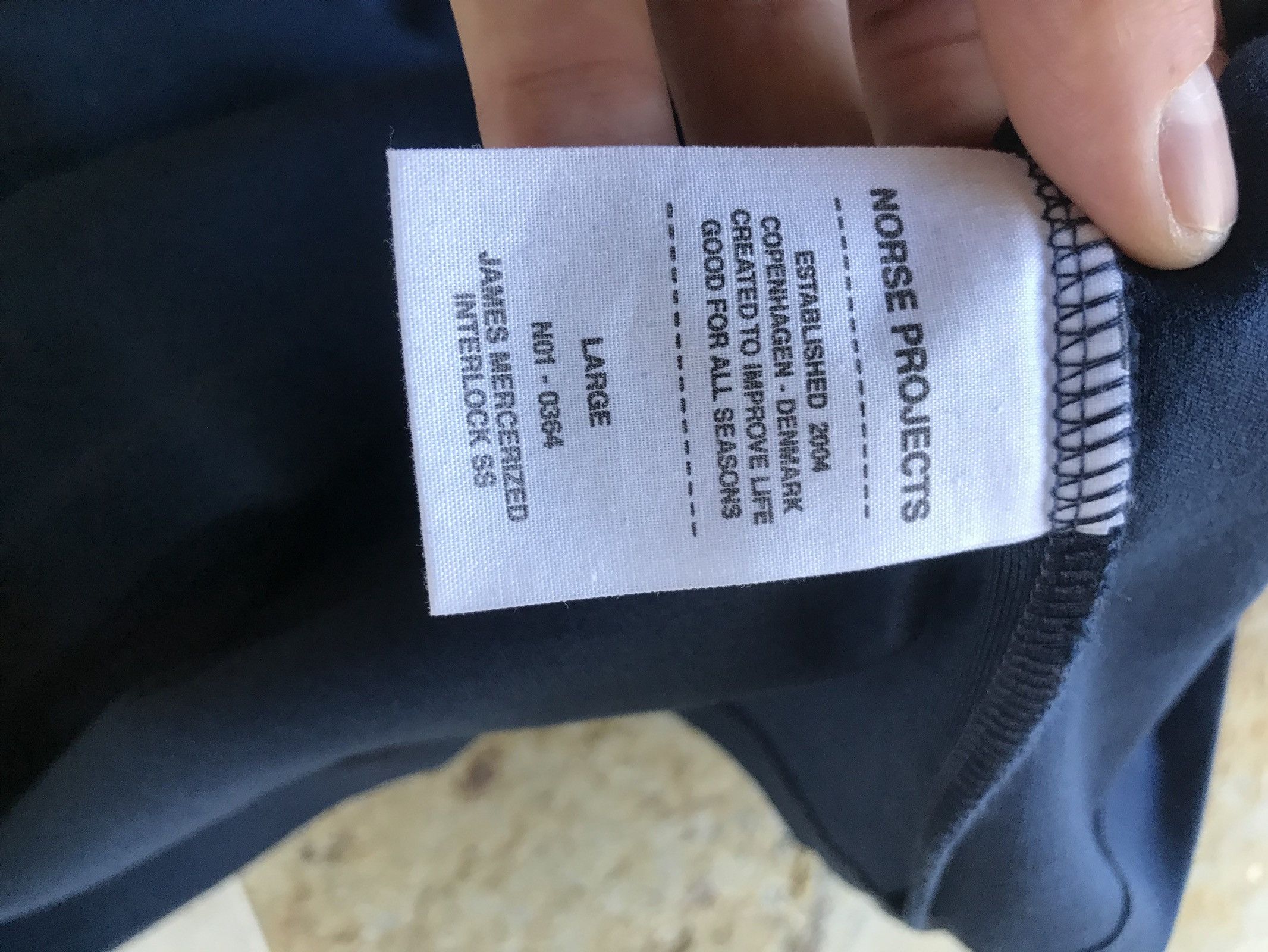 Norse Projects SS James Mercerized Interlock Tee SS Size US XL / EU 56 / 4 - 14 Thumbnail